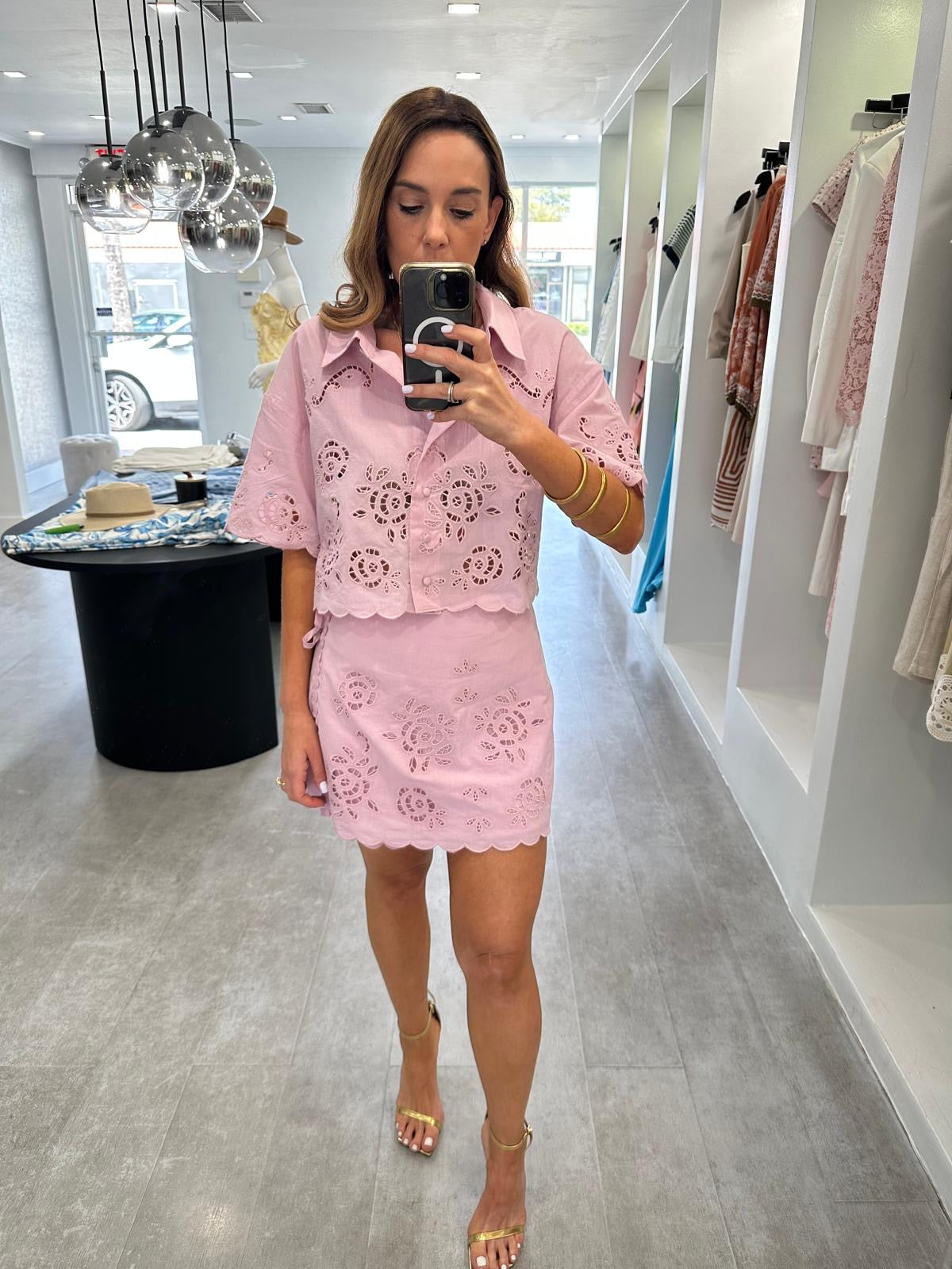 MAUVE ROSE  SET