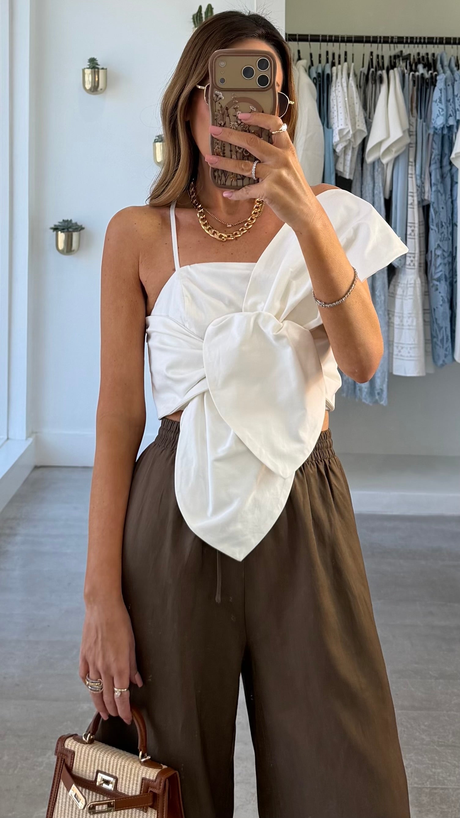 FLORAL TWIST TOP