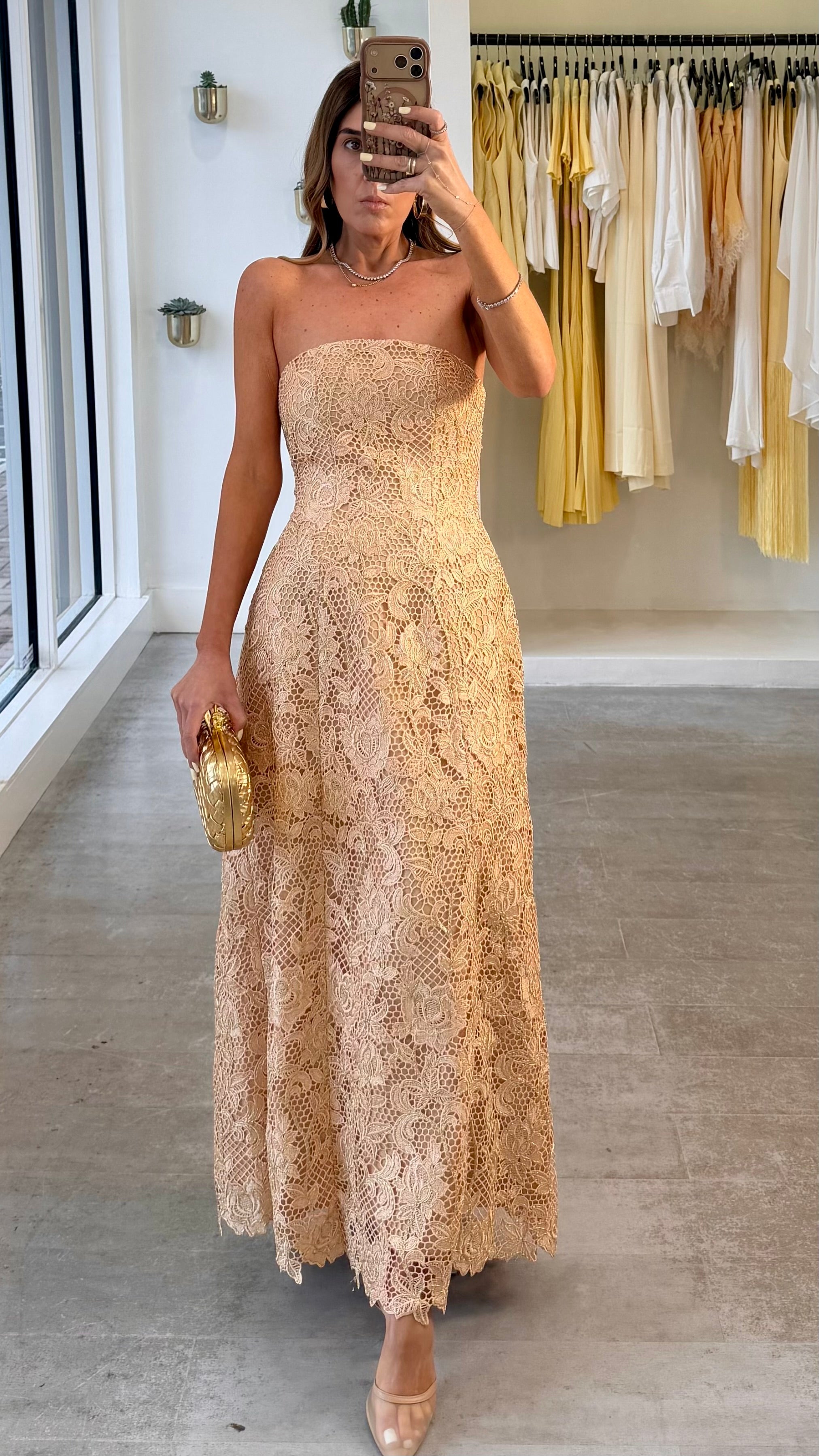 THE ELOISE STRAPLESS DRESS