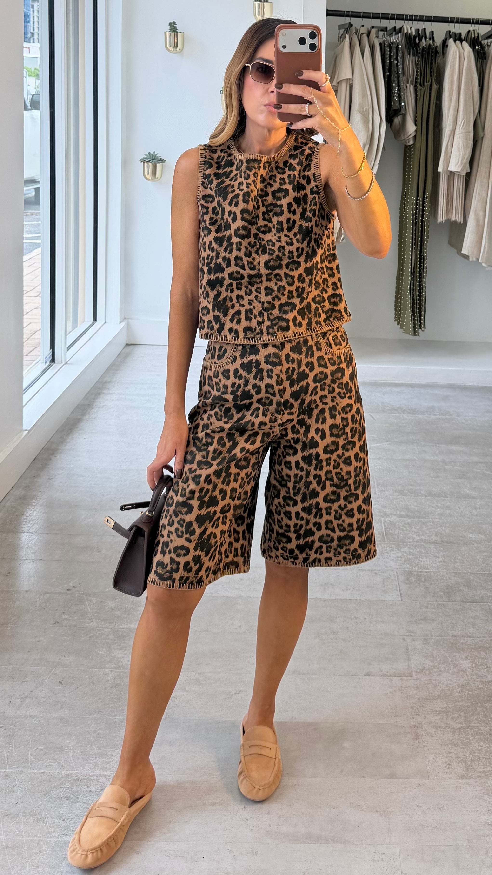LEOPARD EDIT BERMUDA SET