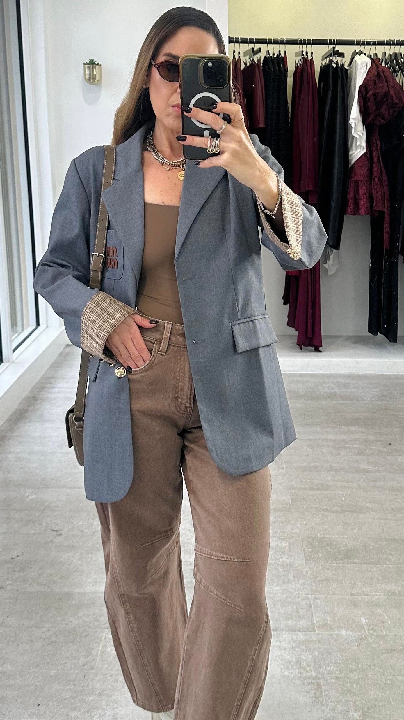 THE PLAID CUFF BLAZER