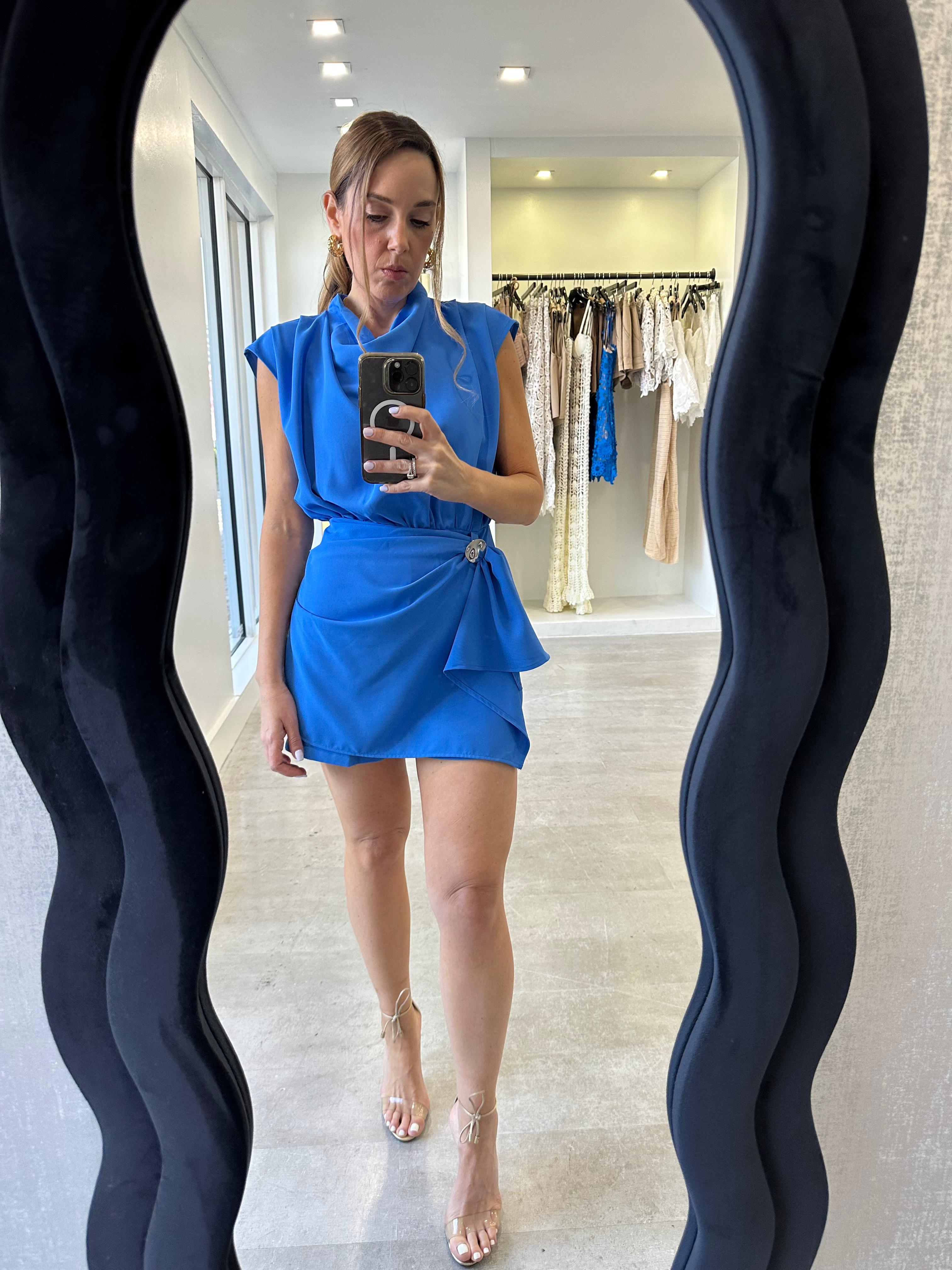 ELECTRIC BLUE ROMPER