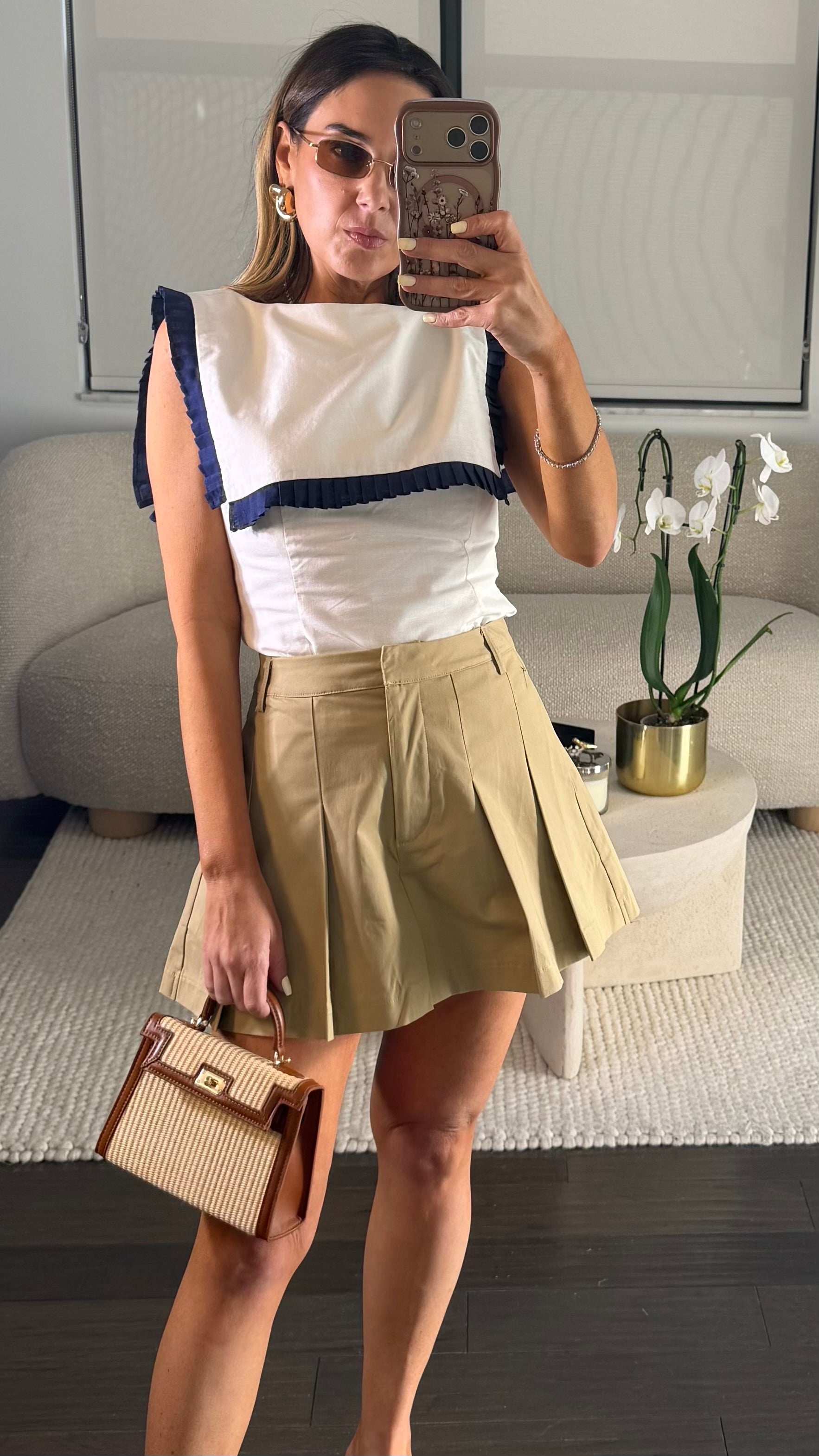 TAUPE ALINE SHORTS