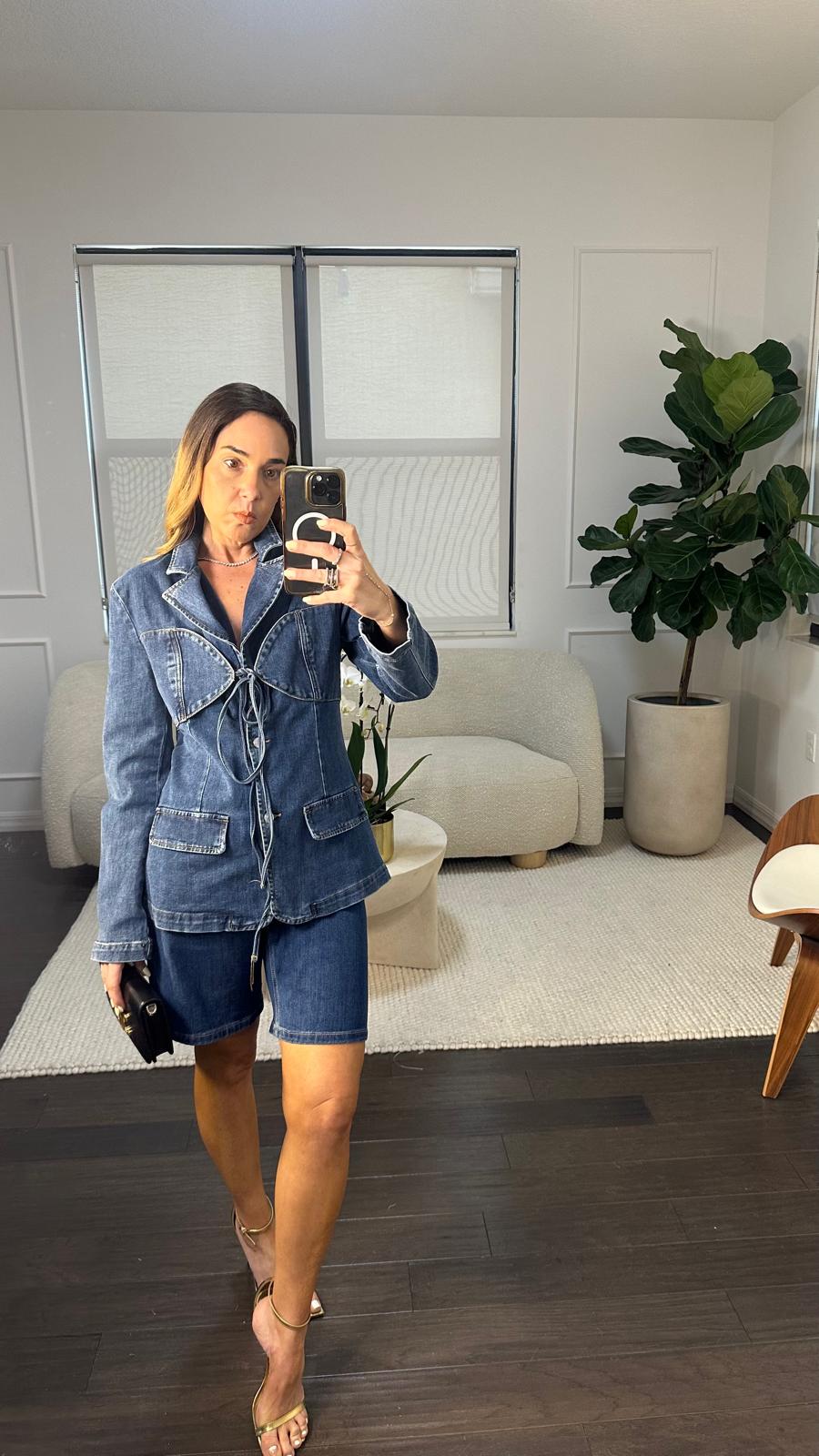 DENIM BERMUDA SHORTS