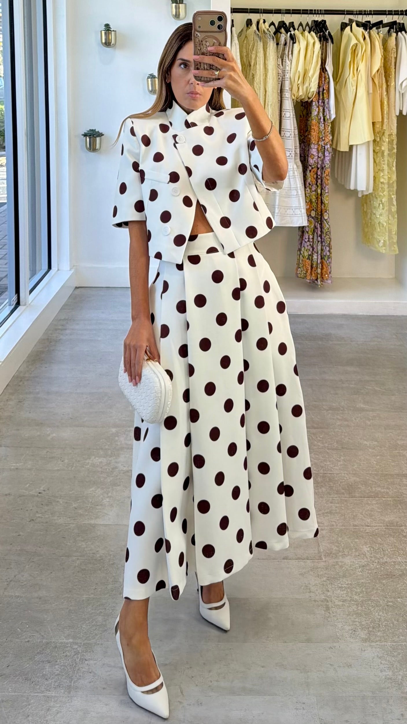MOCHA POLKA SKIRT