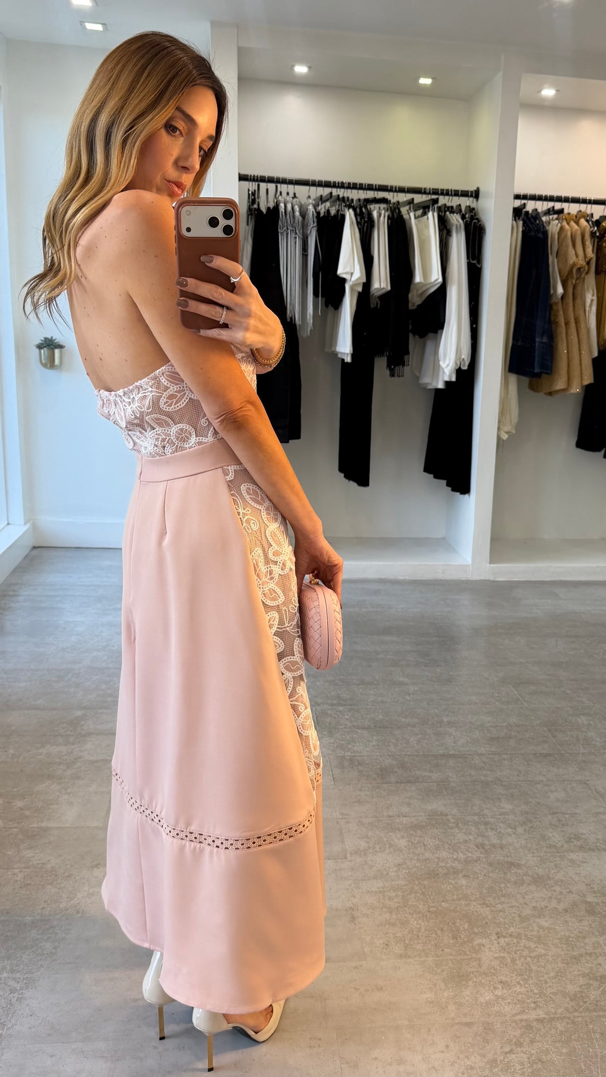 PETAL NUDE DRESS