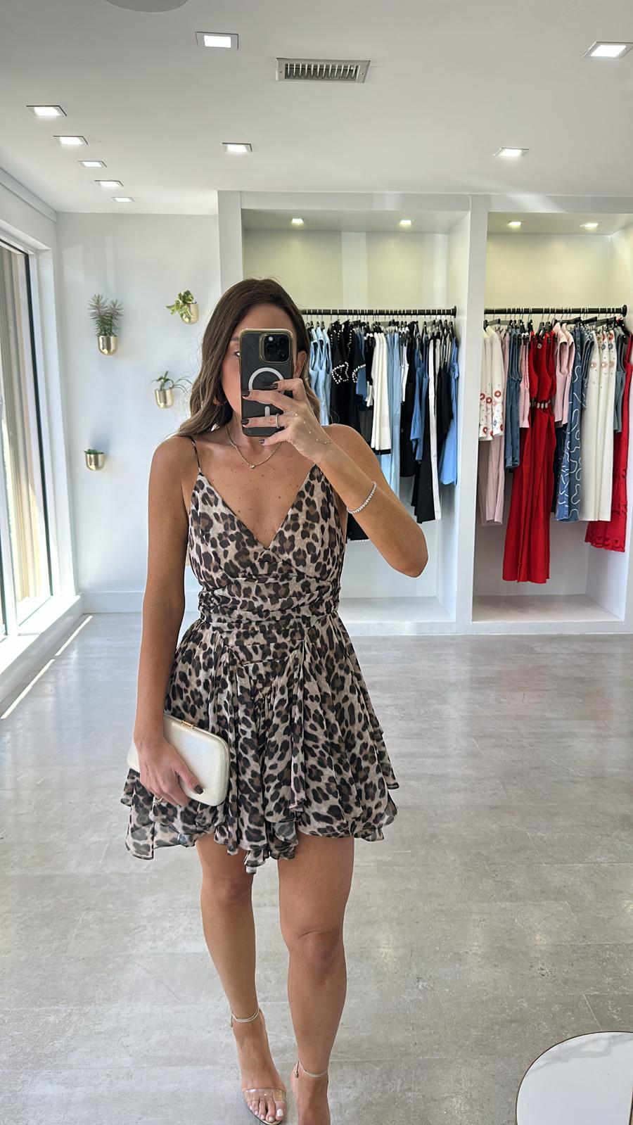 LEOPARD MINI DRESS
