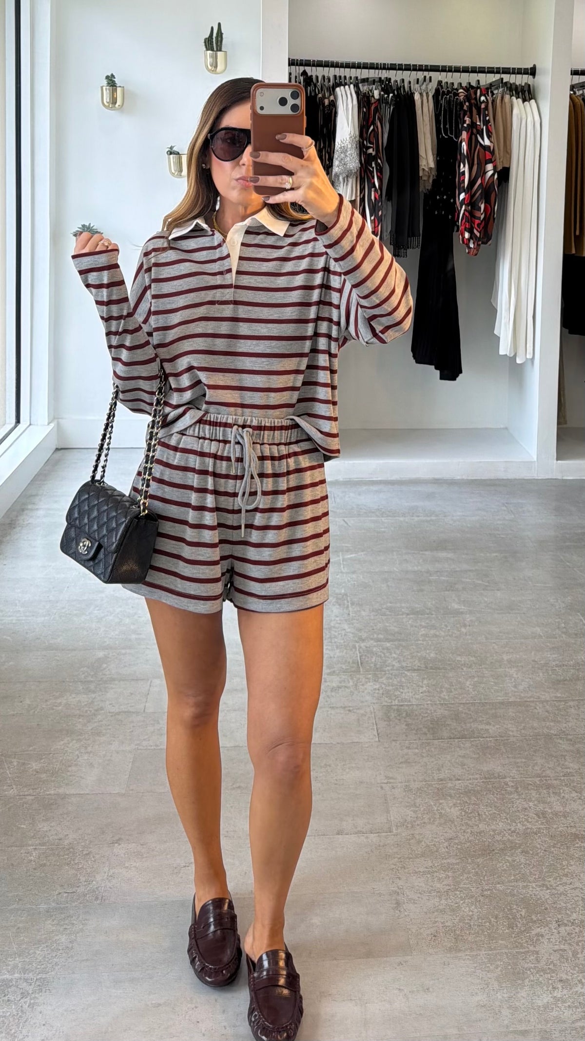 VARSITY STRIPE POLO SET