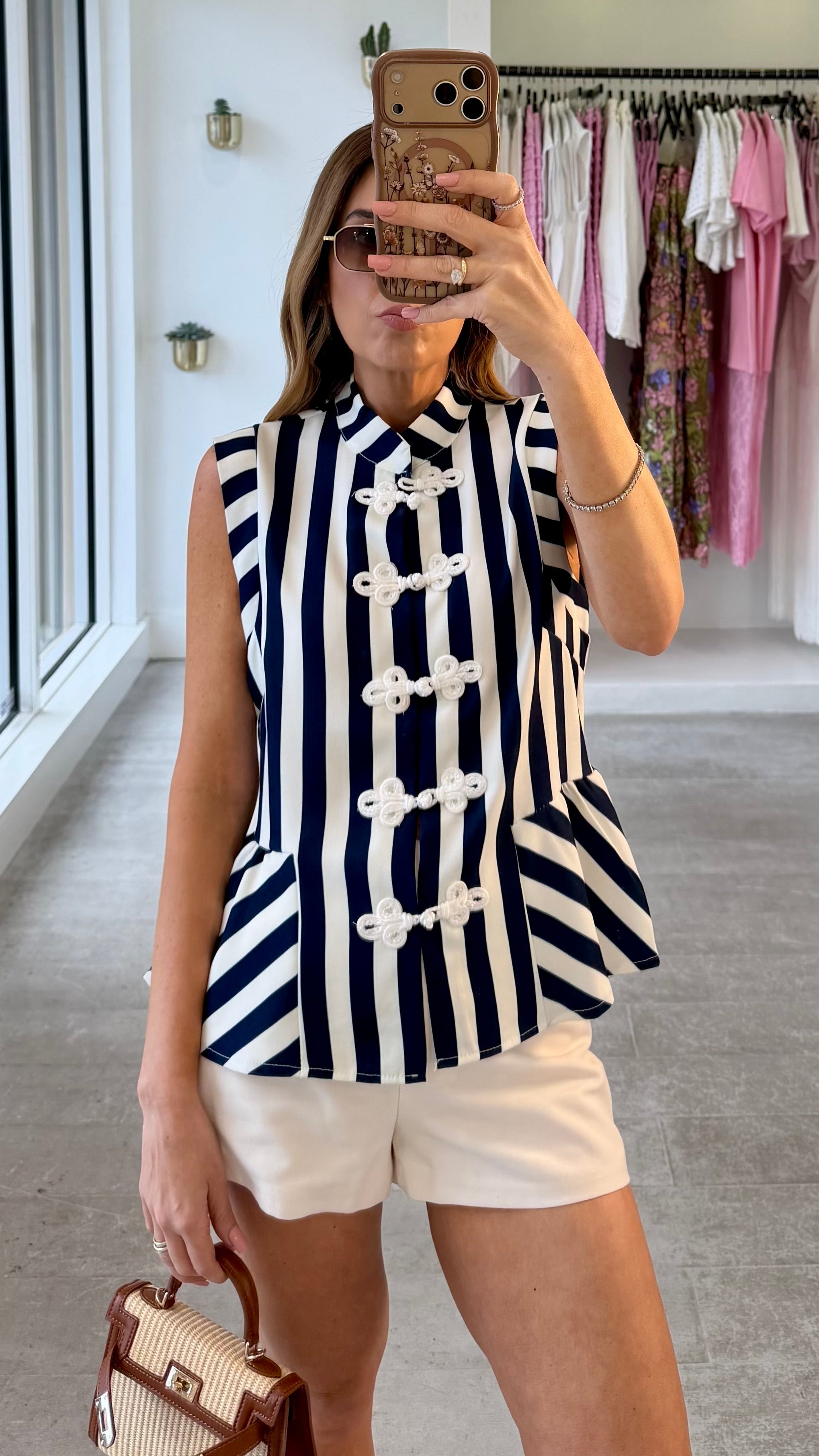 STRIPED NAPOLEON TOP
