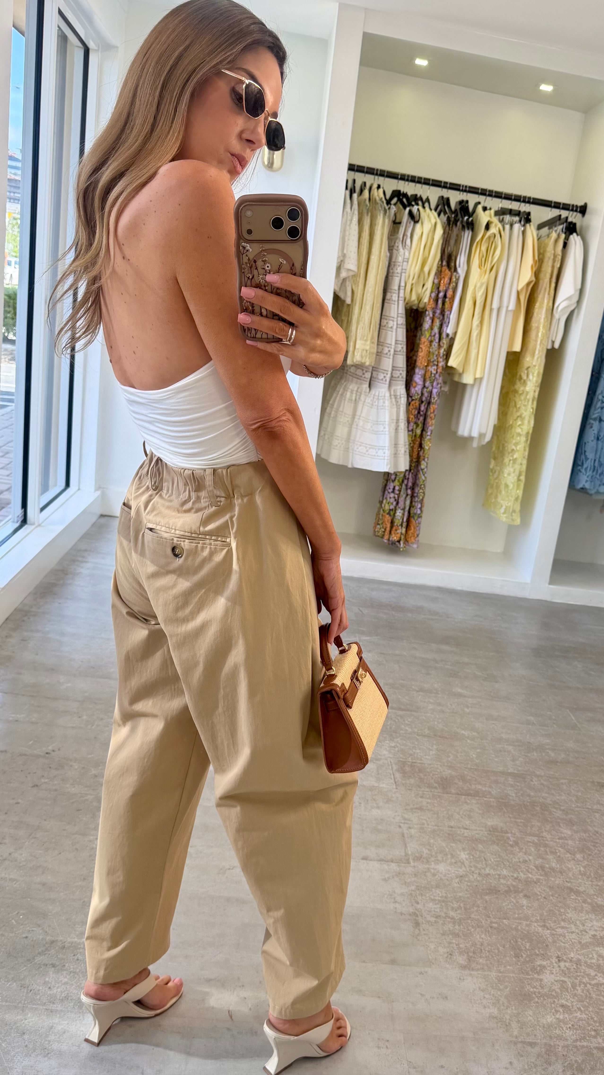 TAUPE COOL TROUSERS