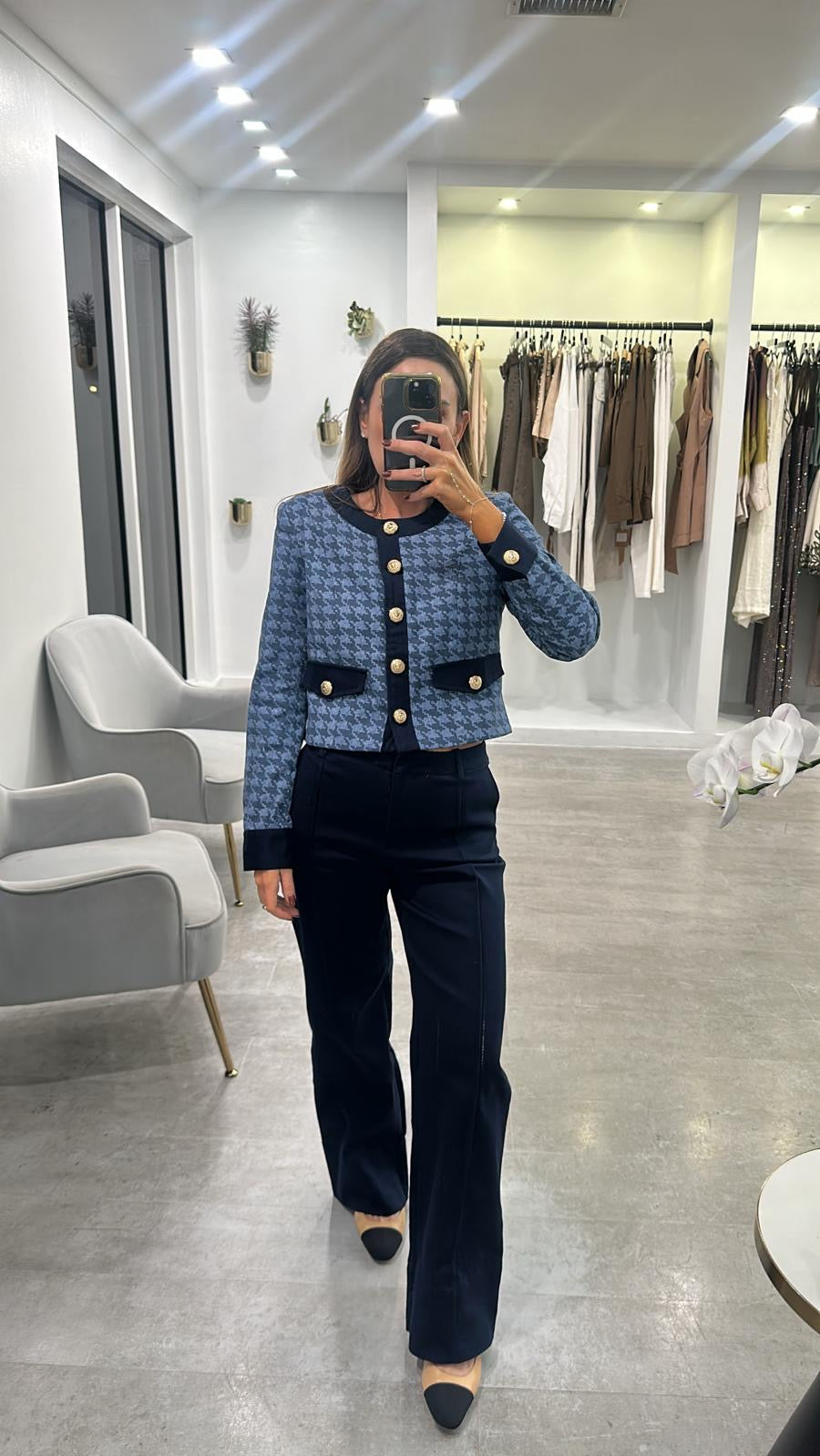 DENIM TWEED SET
