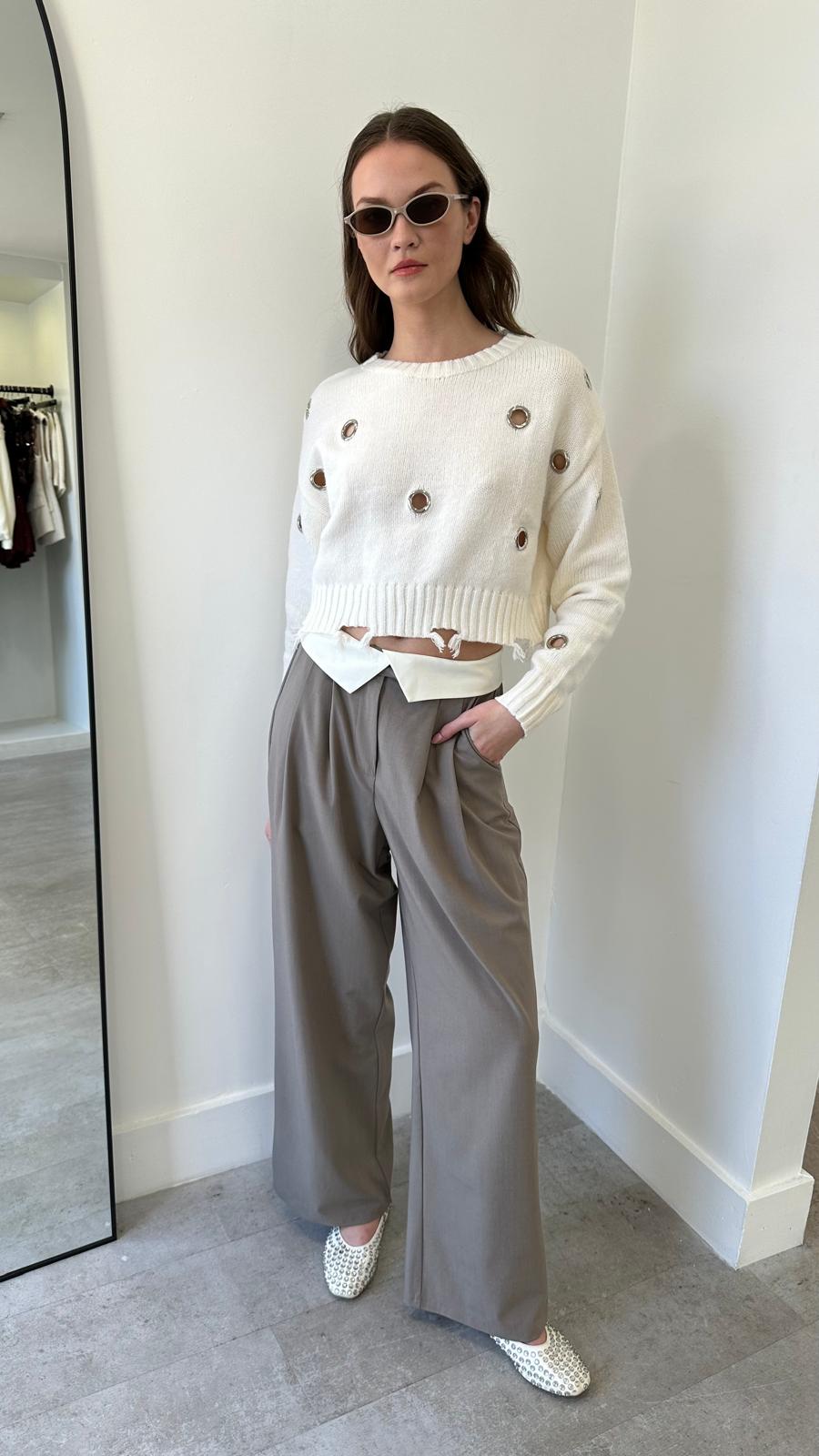 THE VIENNA CONTRAST TROUSER