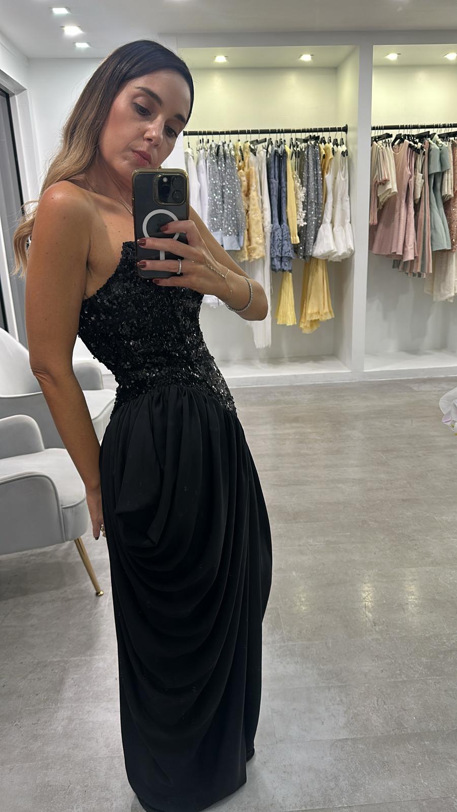 SHINY BUSTIER MAXI