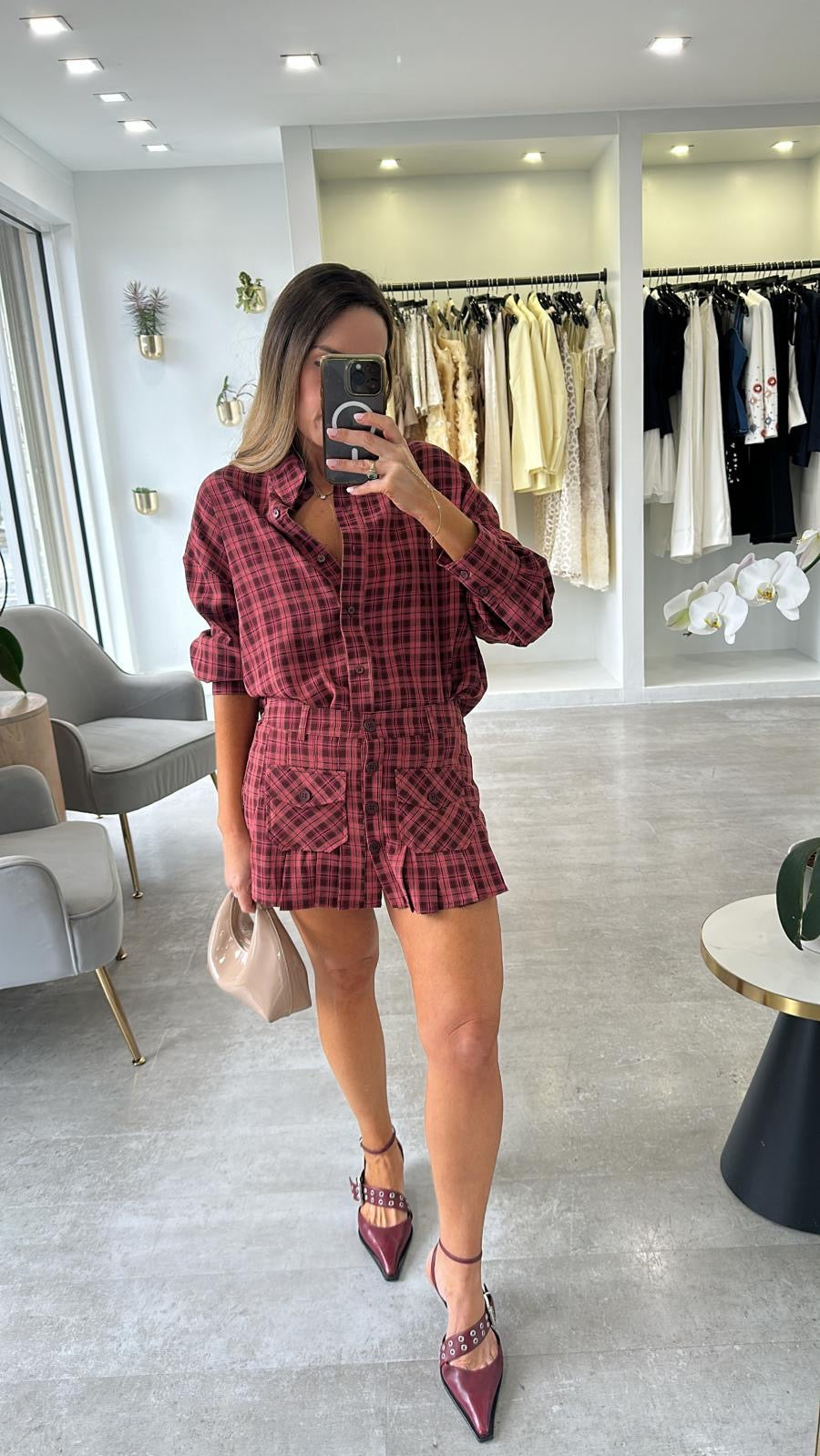 BURGY CHECKERED SET