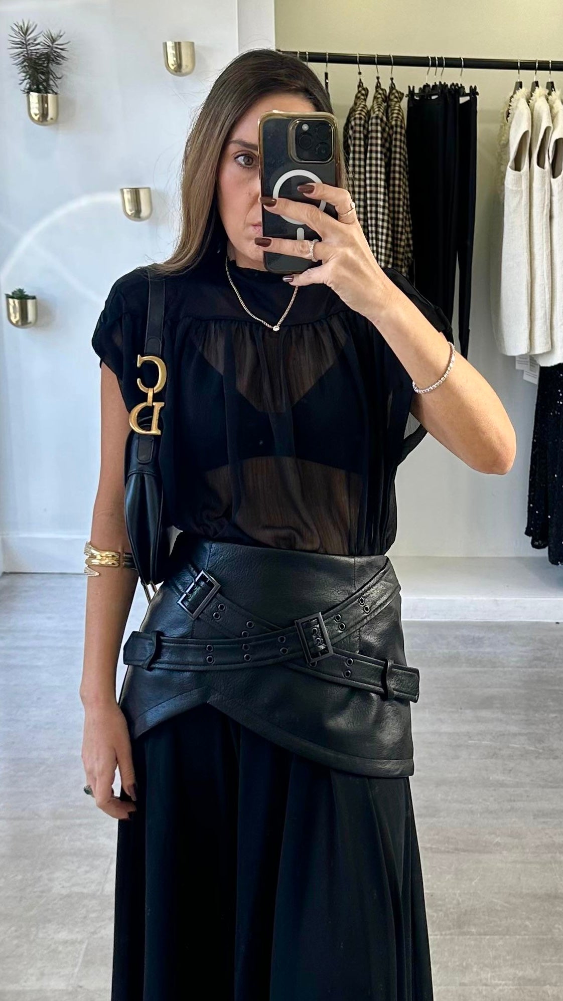 MIDNIGHT SHEER MUSE TOP