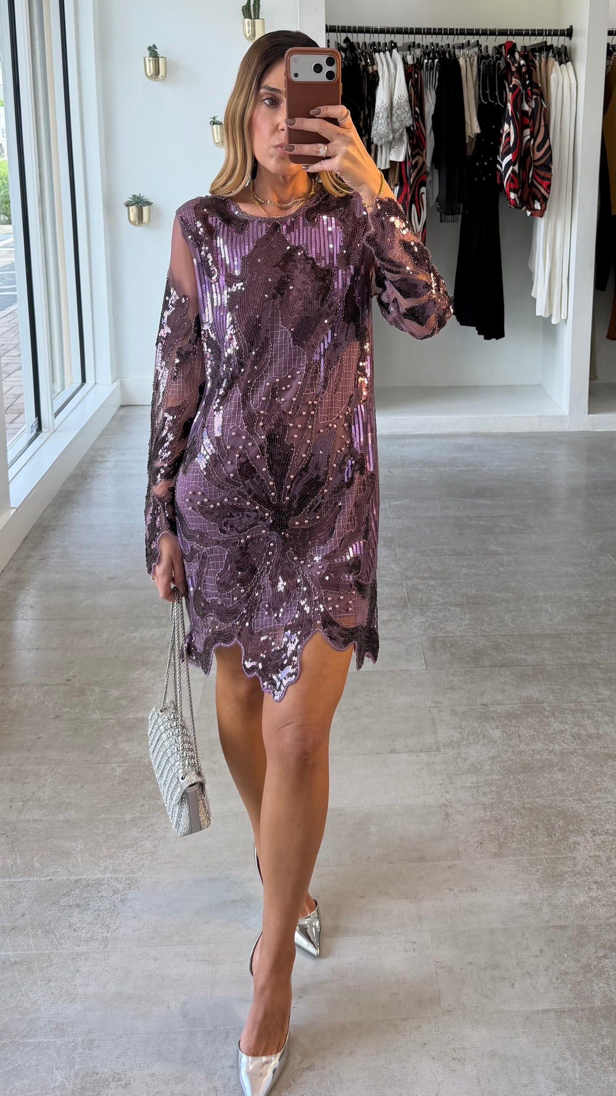 MIDNIGHT ORCHID DRESS