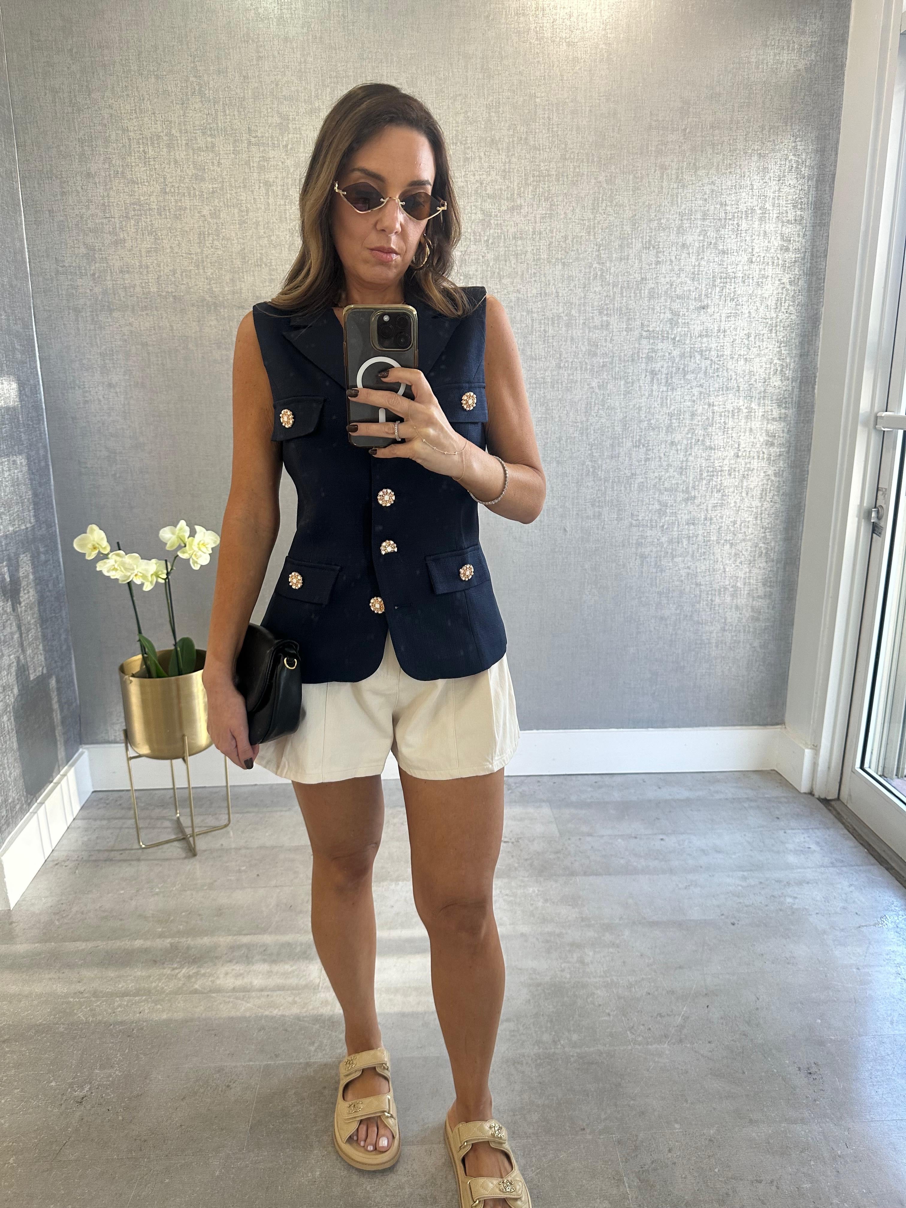 TAILORED CRYSTAL VEST