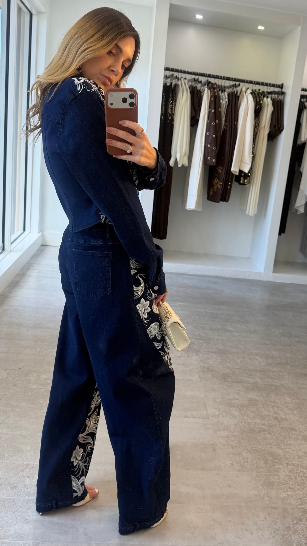 DENIM PAISLEY LUX SET