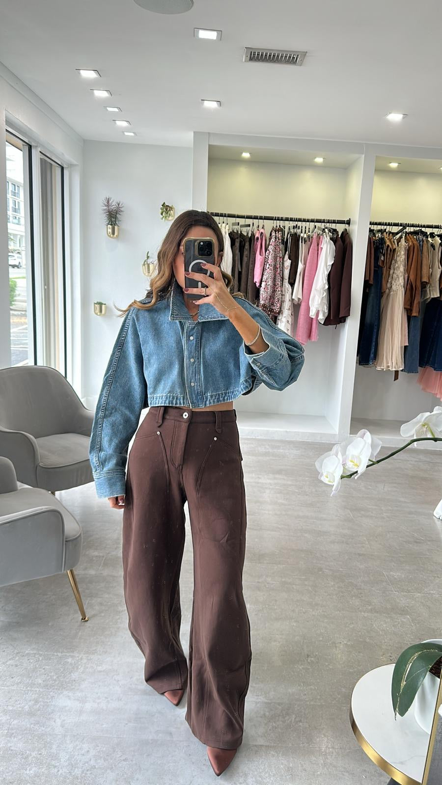 DENIM STATEMENT JACKET