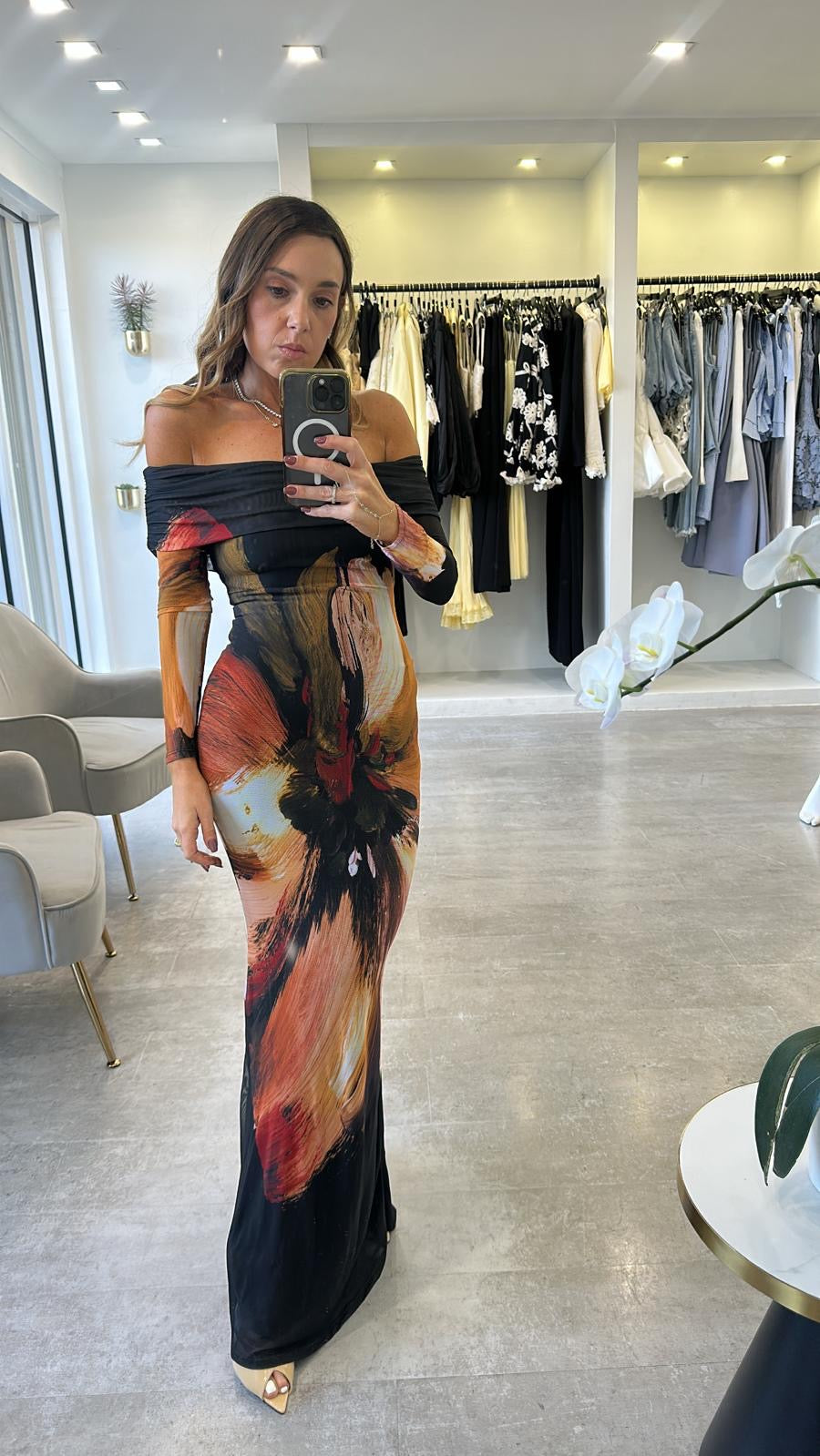 MESH FLOWER MIDI