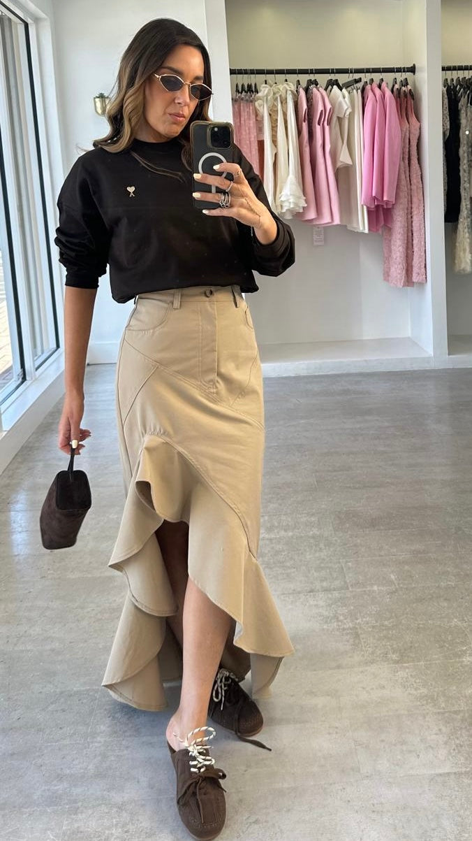 EXPRESSO HEART PULLOVER