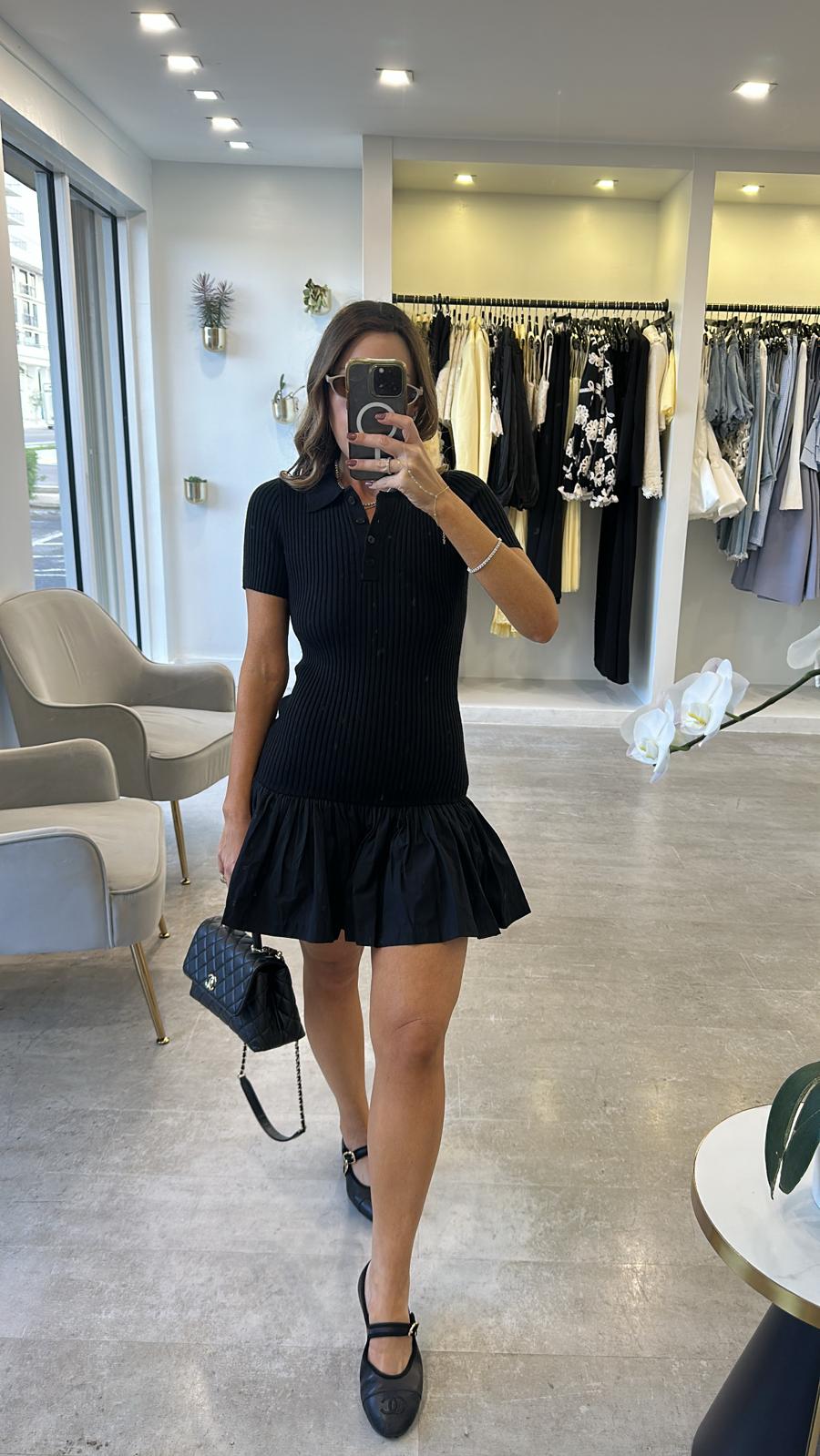 POLO FLOUNCED DRESS