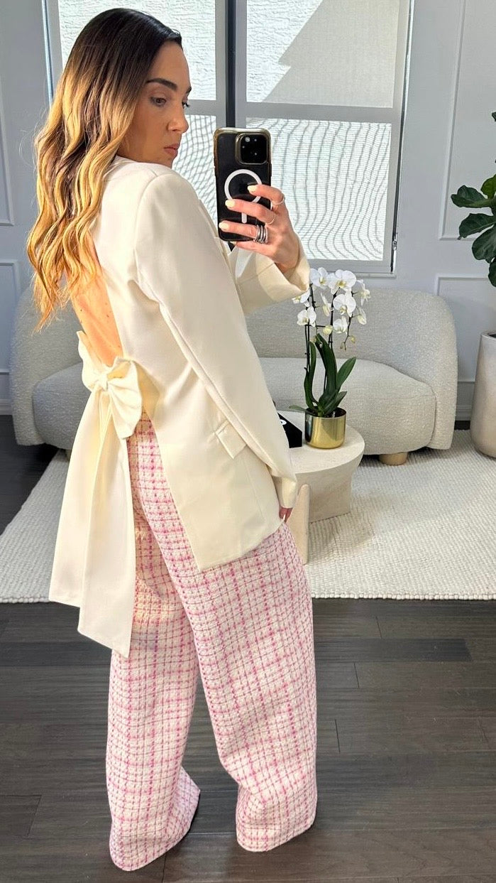 IVORY BOW BLAZER