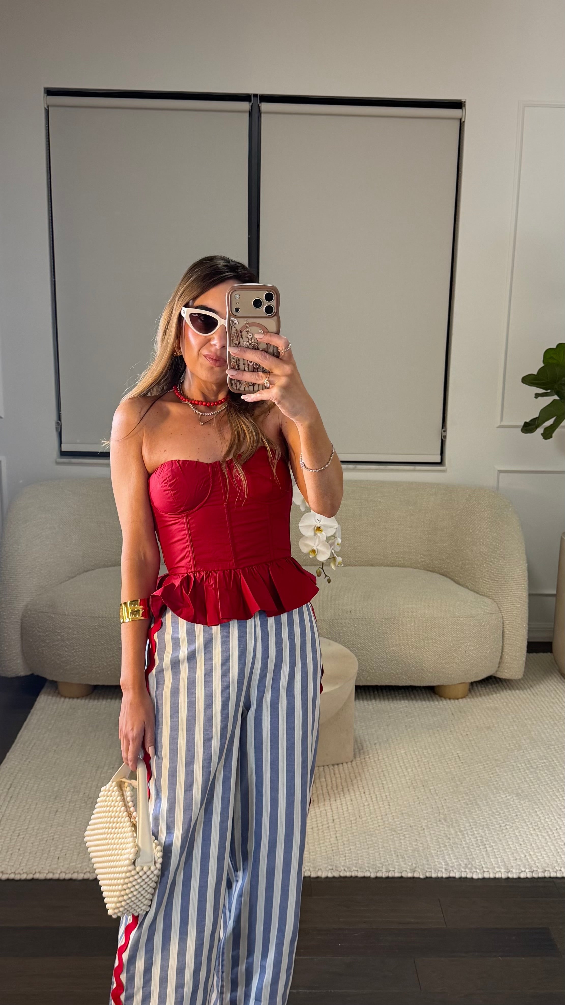 CAPRI STRIPED PANTS