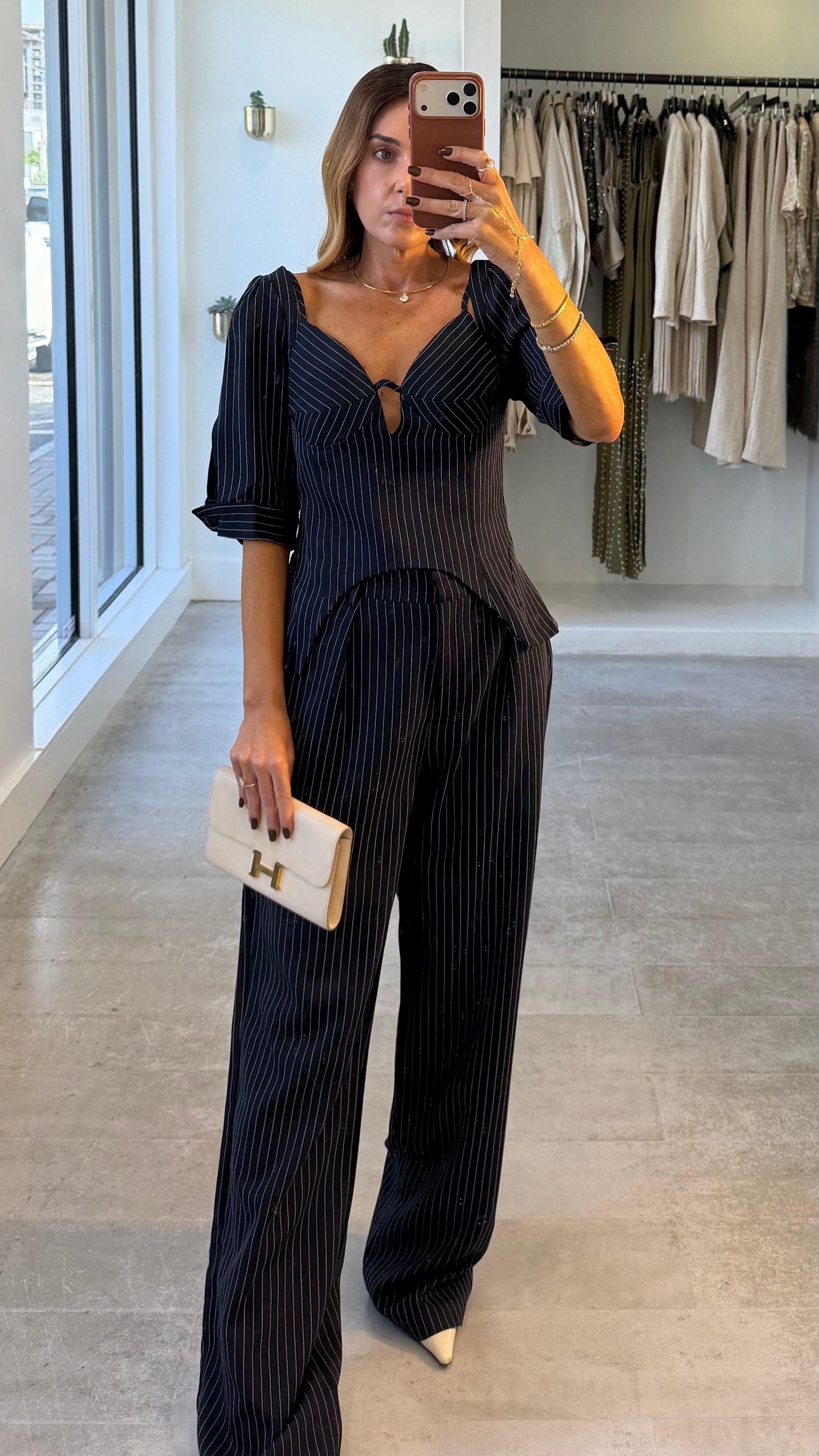 LEONI STRIPE PANT SET