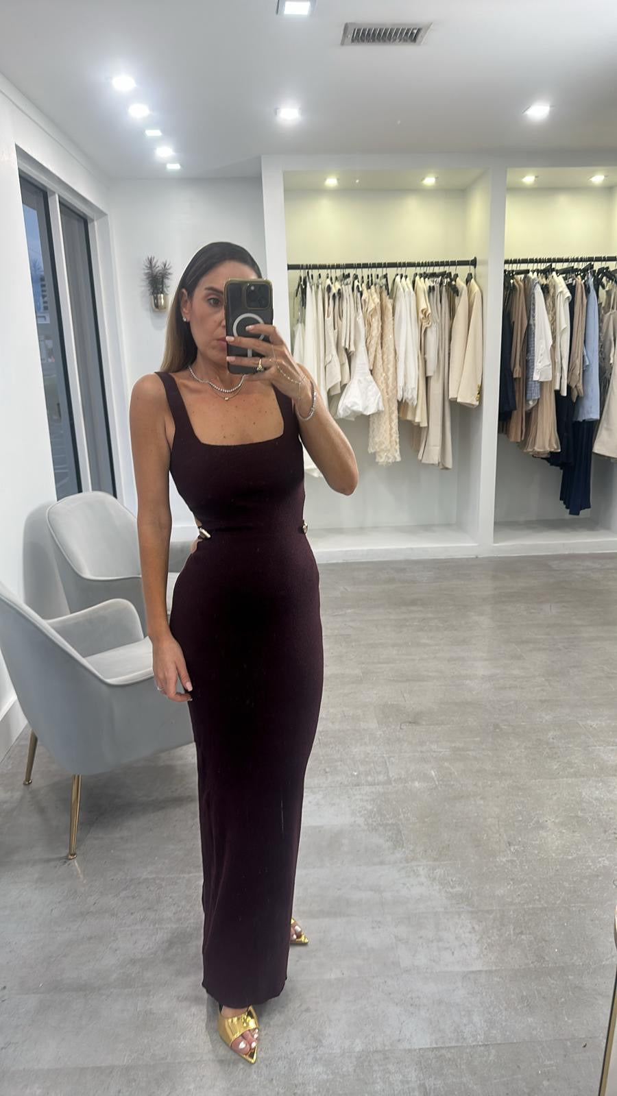 THE PLUM MIDI DRESS