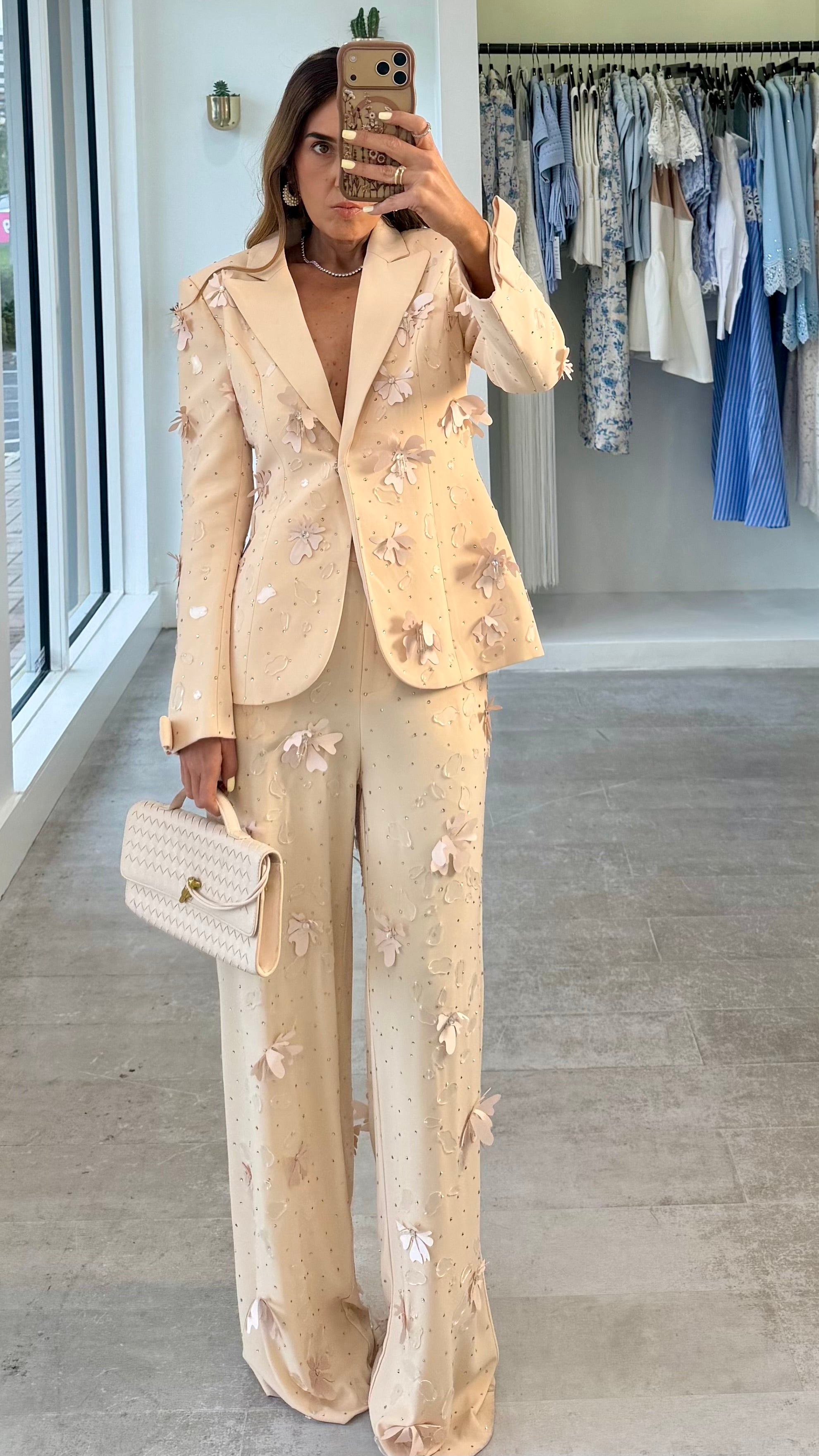 APPLIQUE BLAZER SET