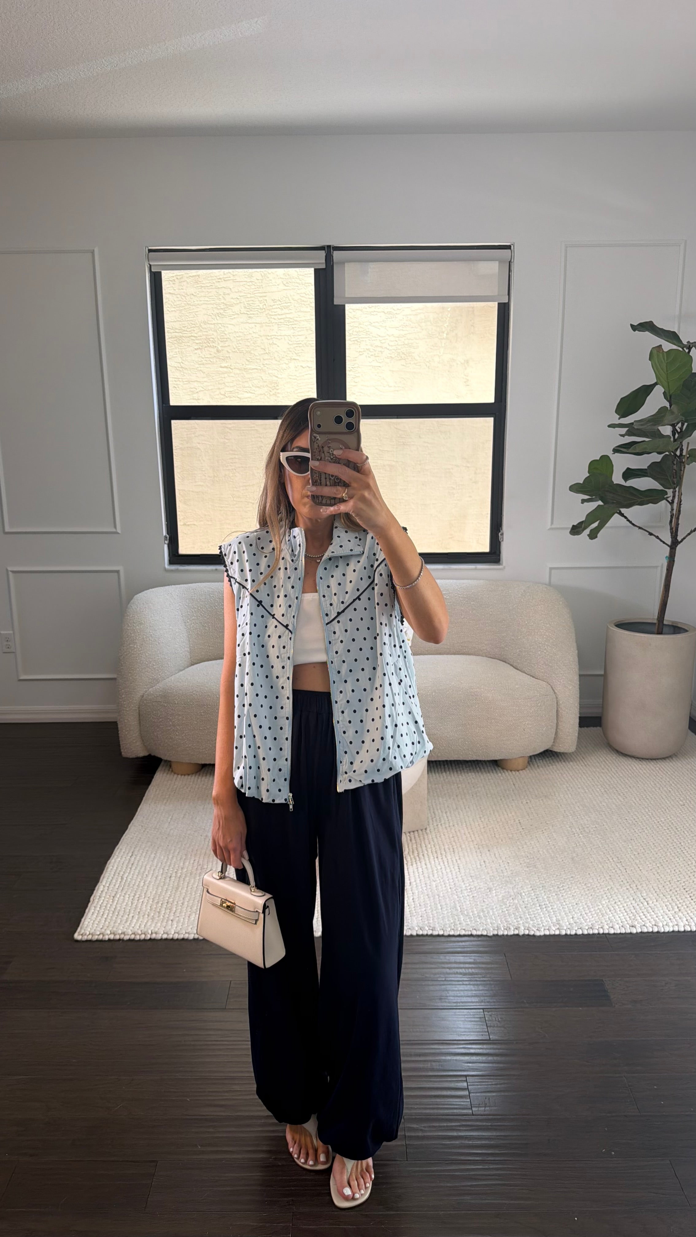 BLUE POLKA MODAL SET
