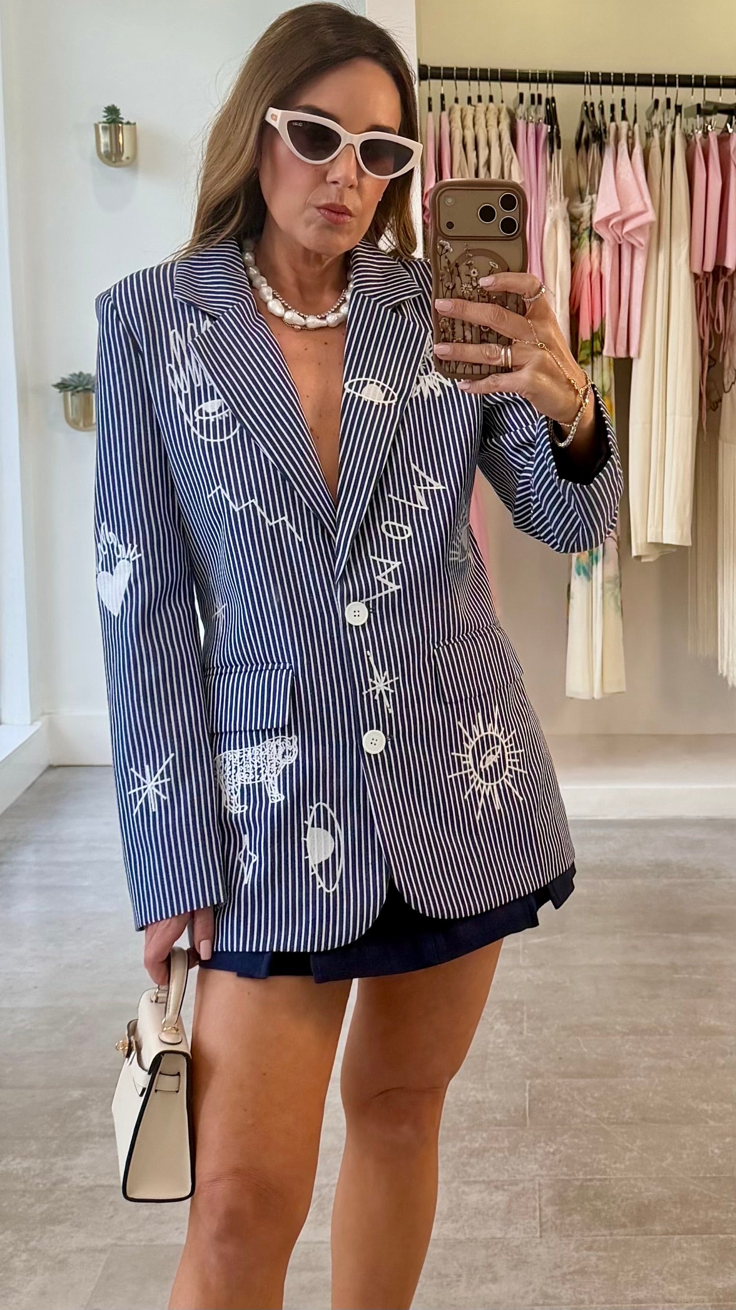 YOUR POWER NAVY BLAZER