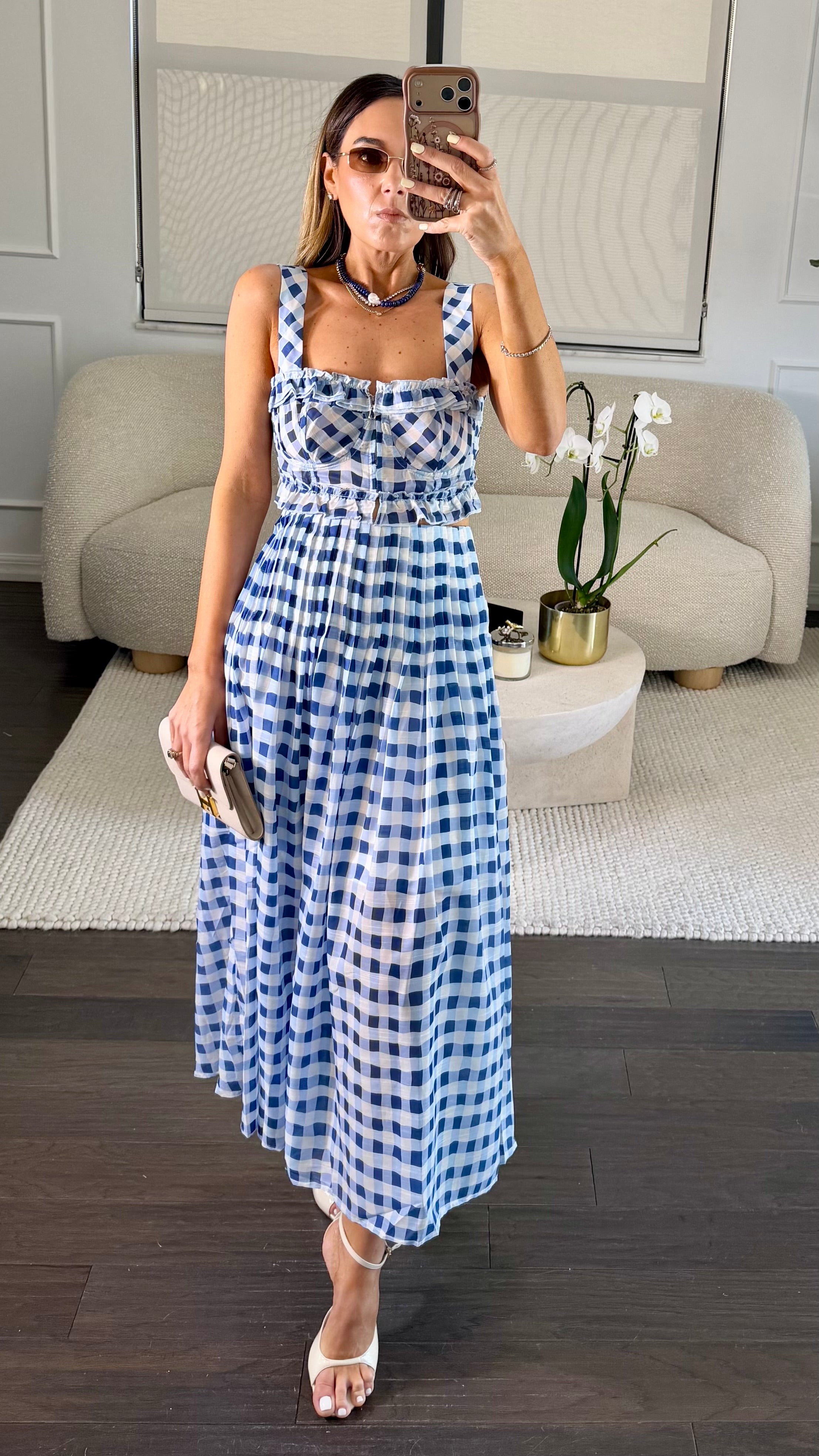 Bluebell Gingham Set