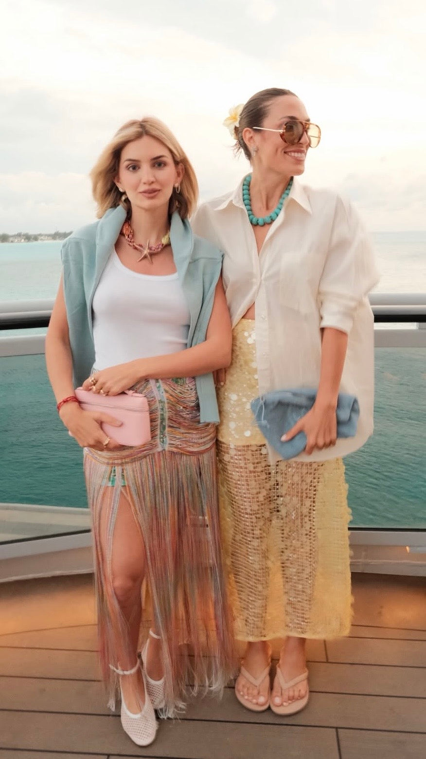 YELLOW SEQUIN MAXI SKIRT