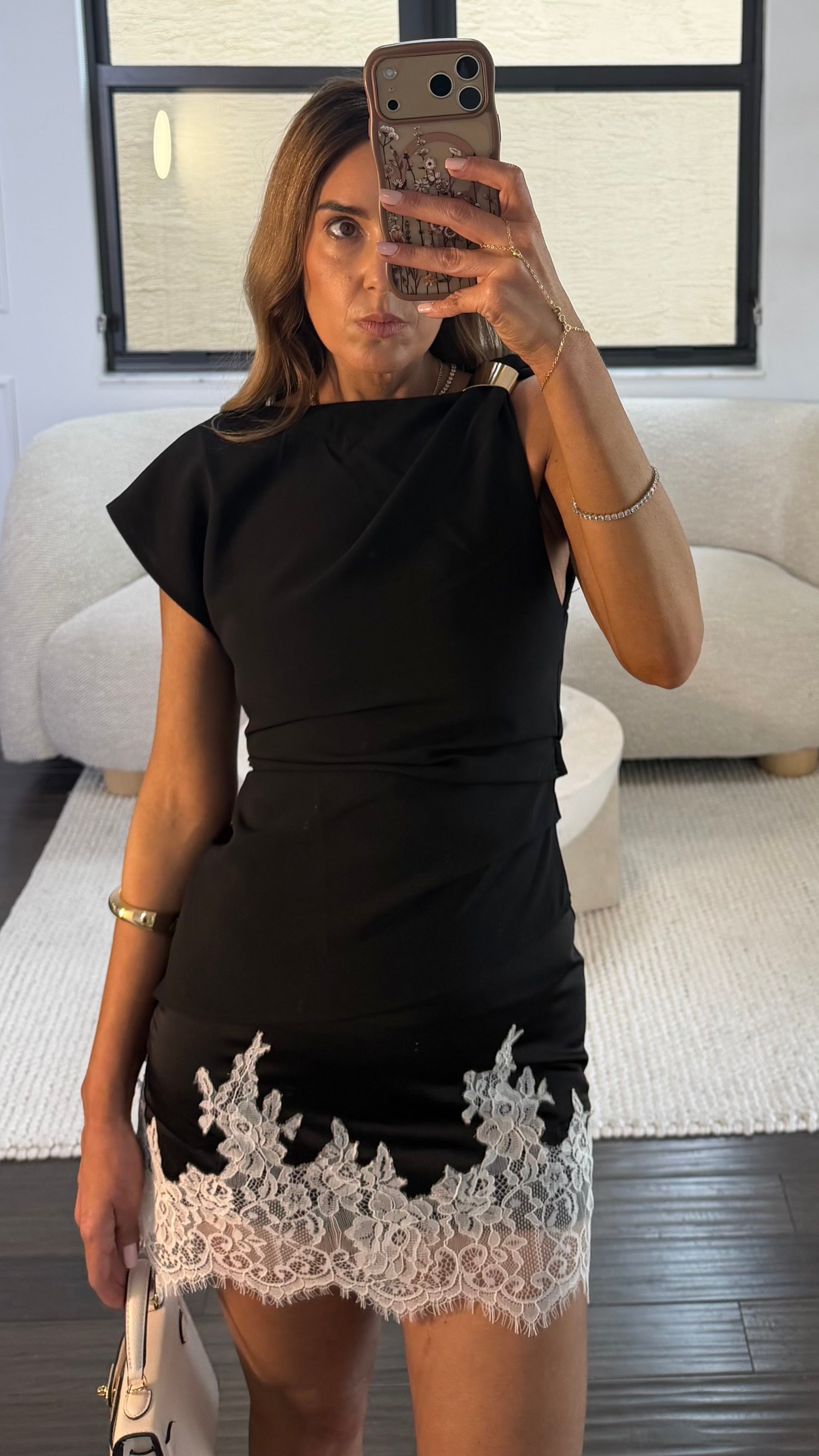 NOIR ECLIPSE DRAPED TOP