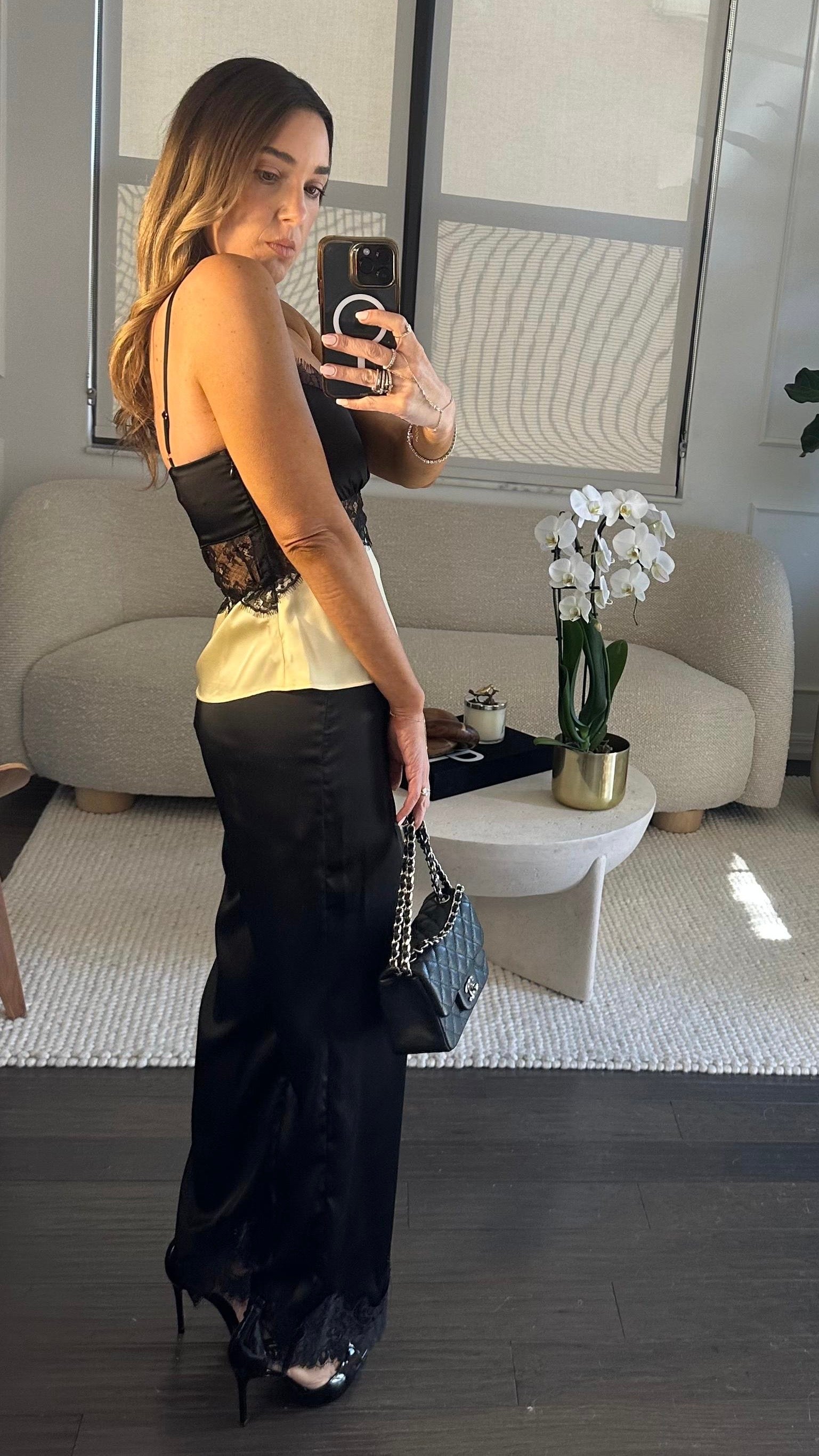 BUTTER LACE SILK SET