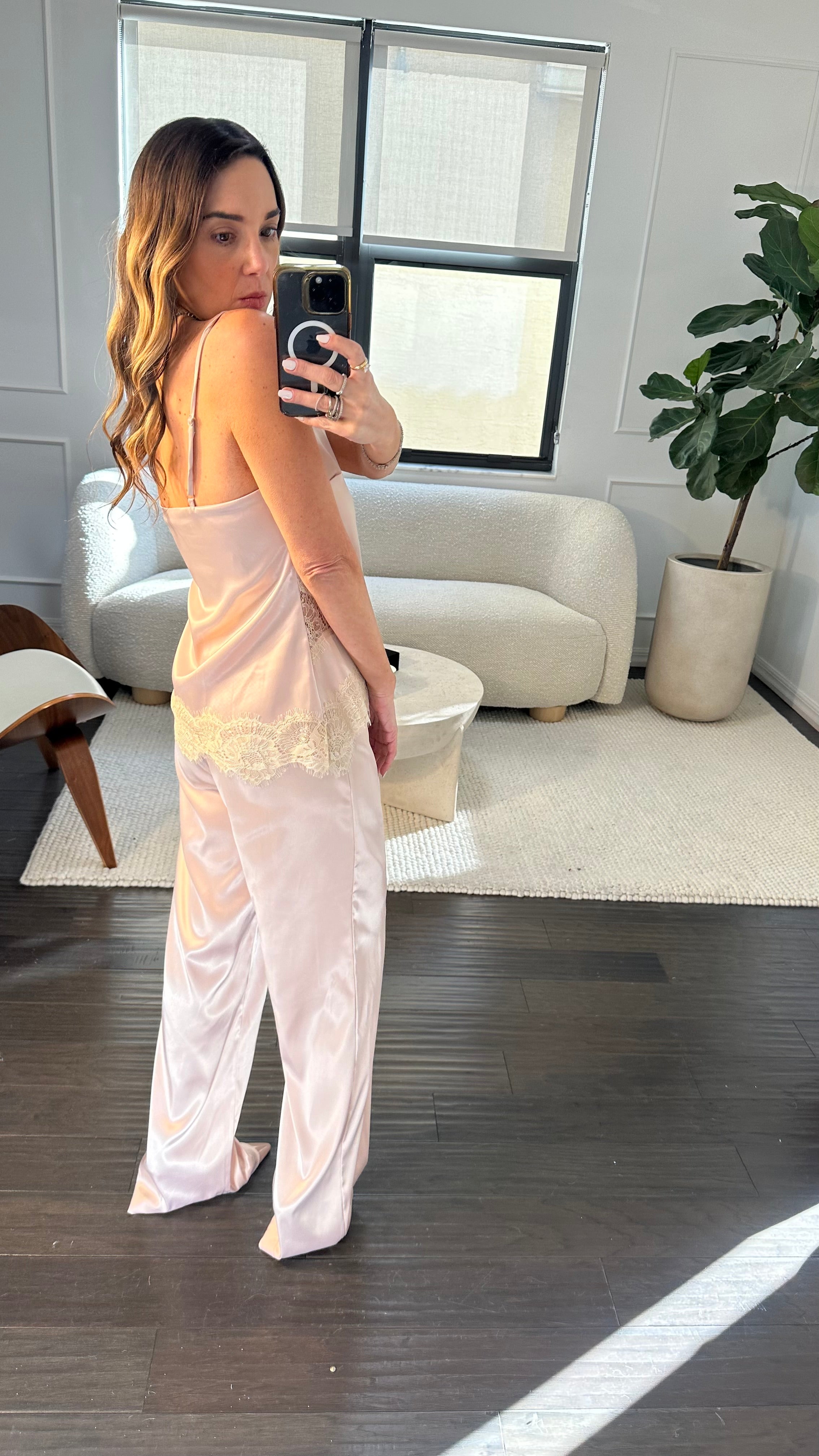 PEARL BLUSH LACE SET