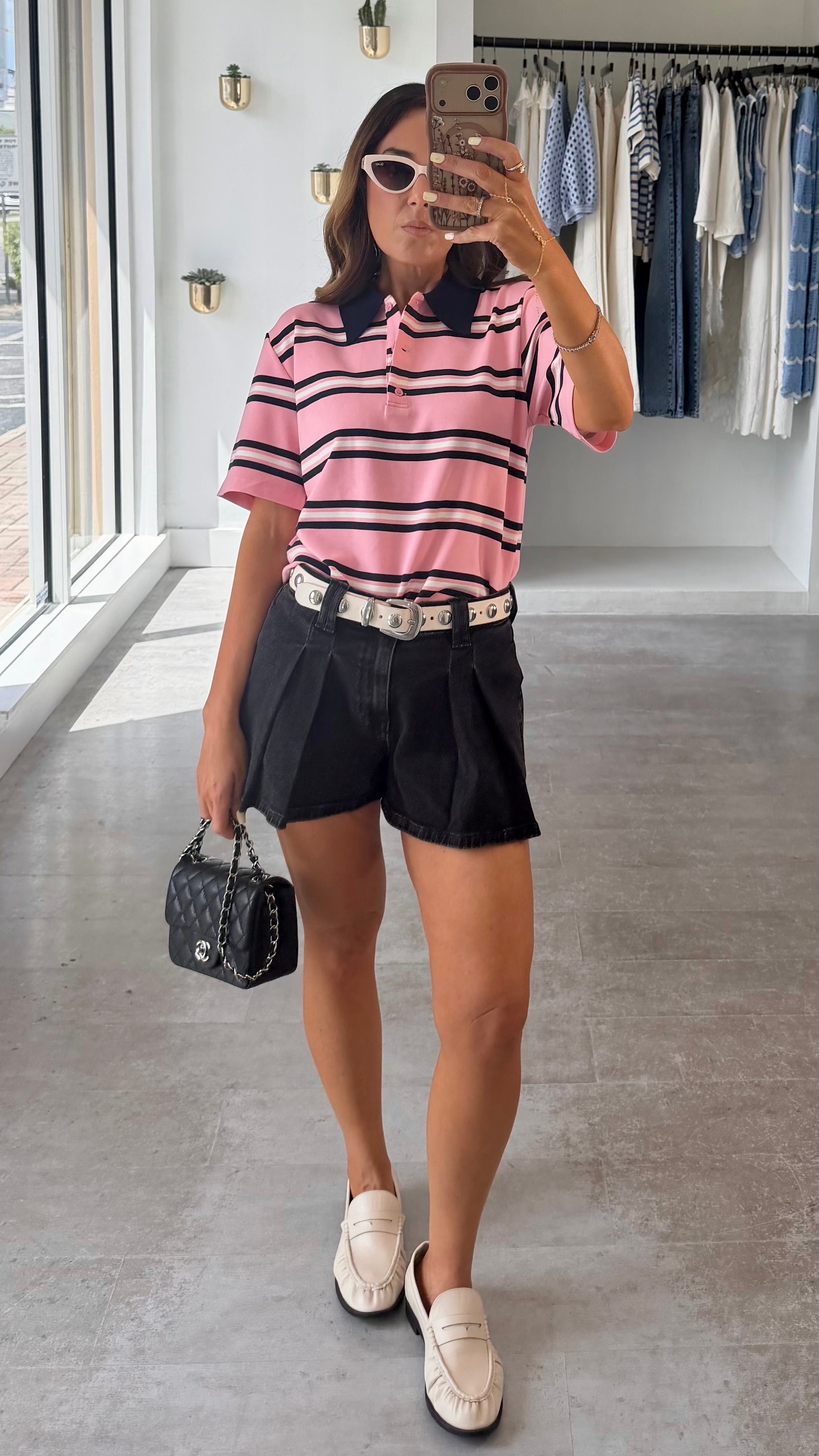PINK MULTI STRIPED TOP