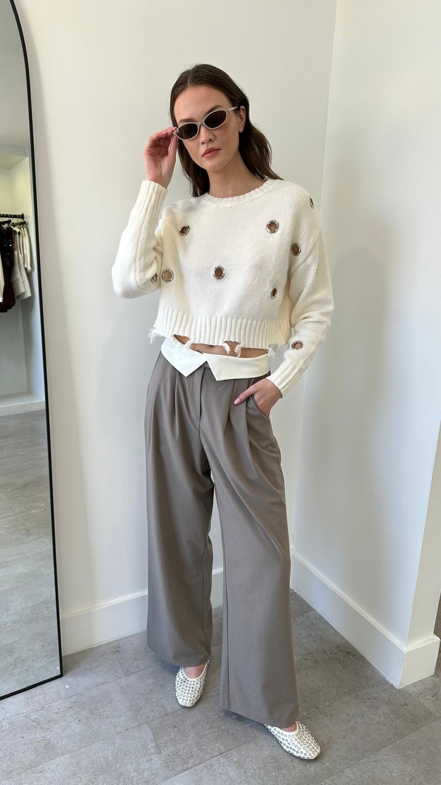 THE VIENNA CONTRAST TROUSER