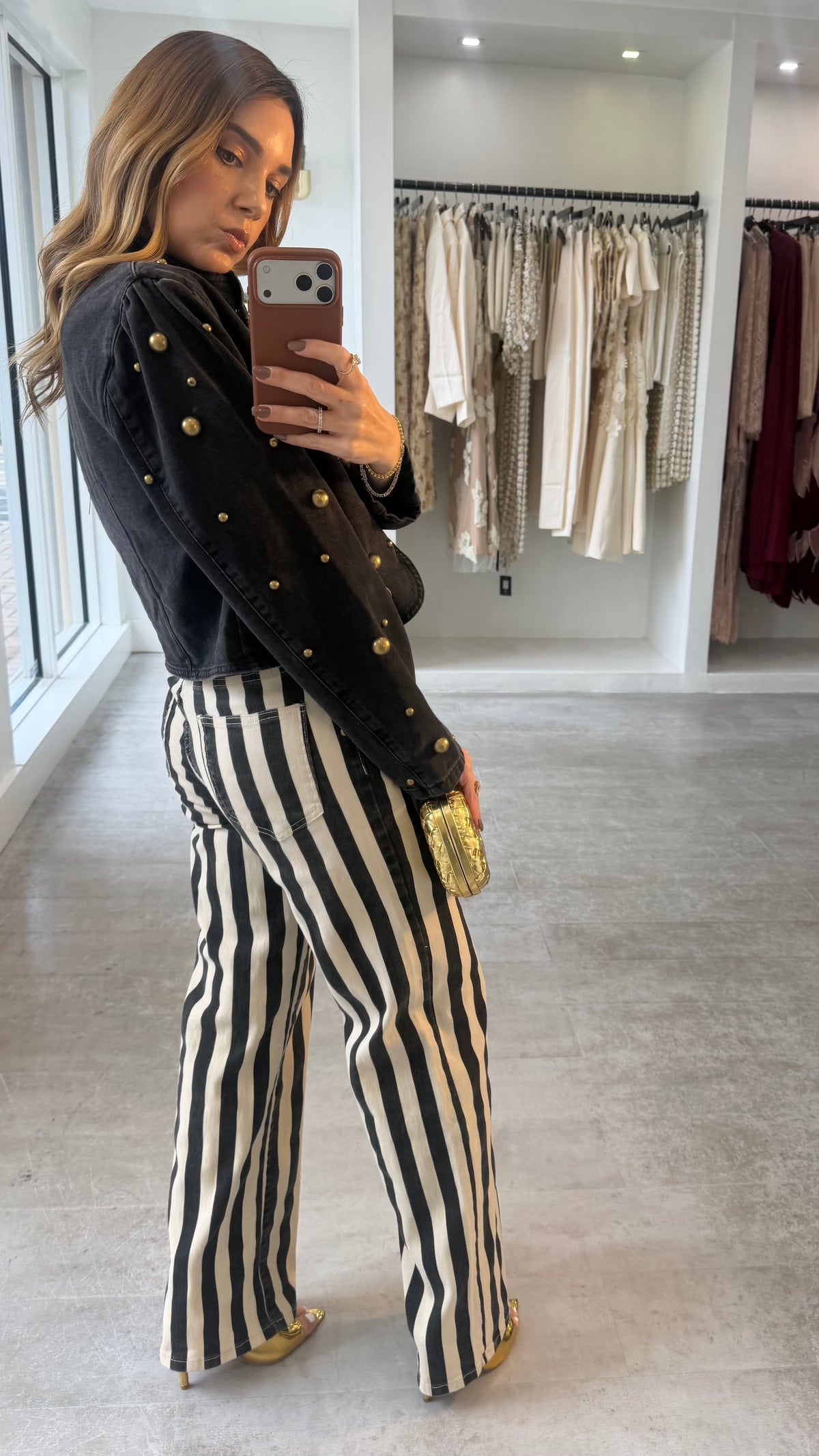 CONTRAST STRIPE JEANS
