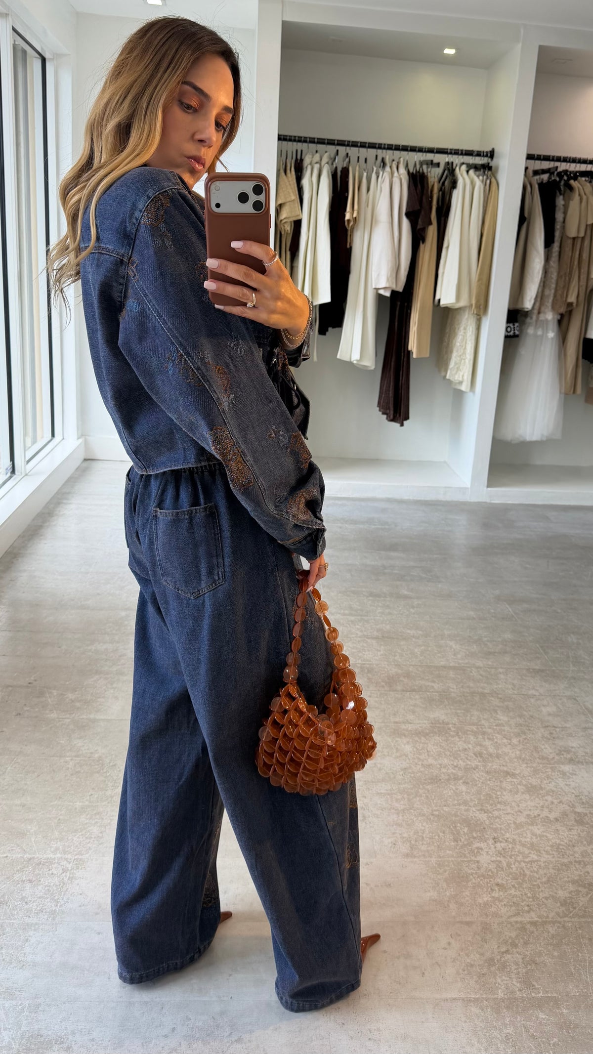 WILD ROSE DENIM SET