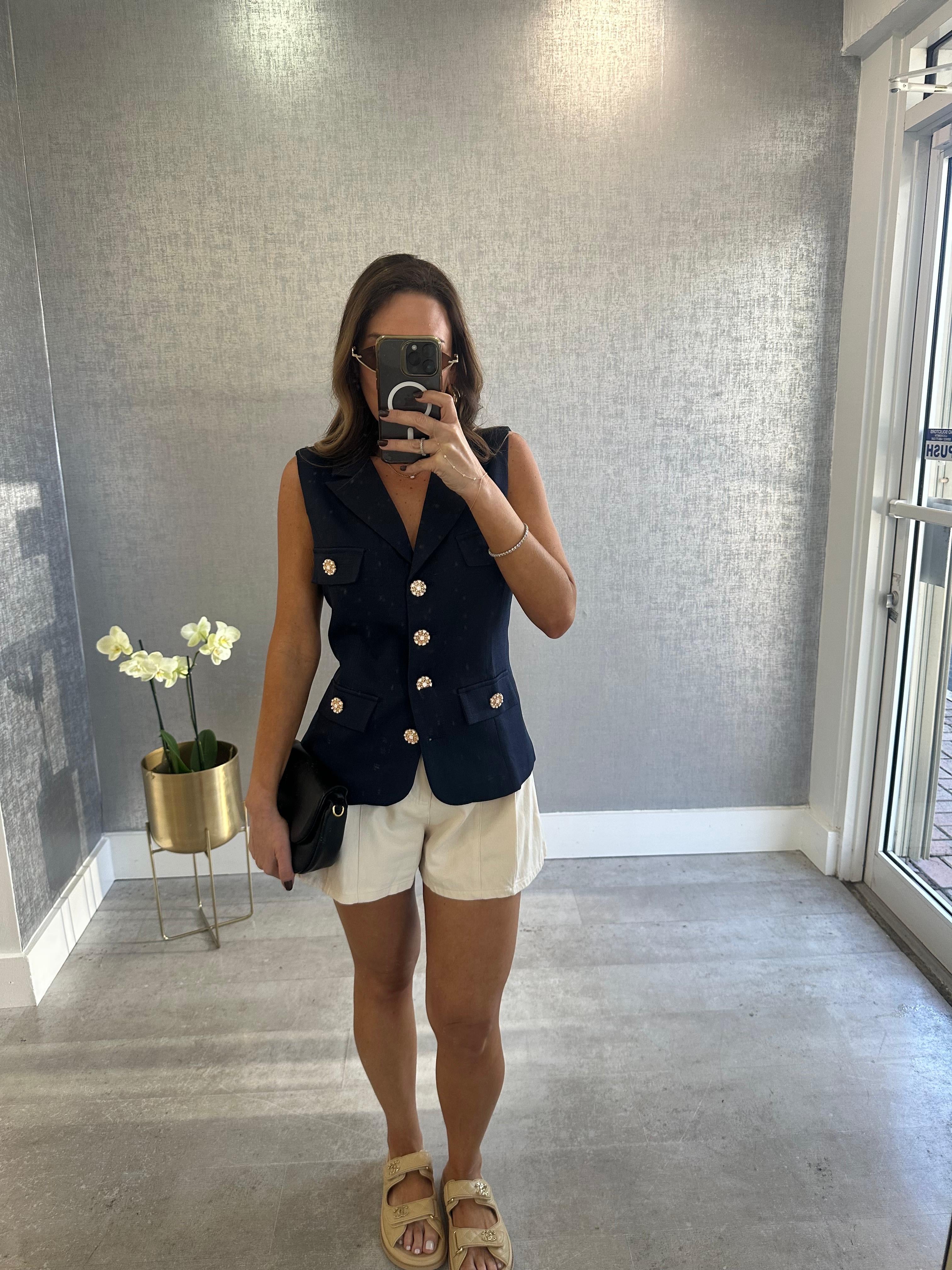 TAILORED CRYSTAL VEST
