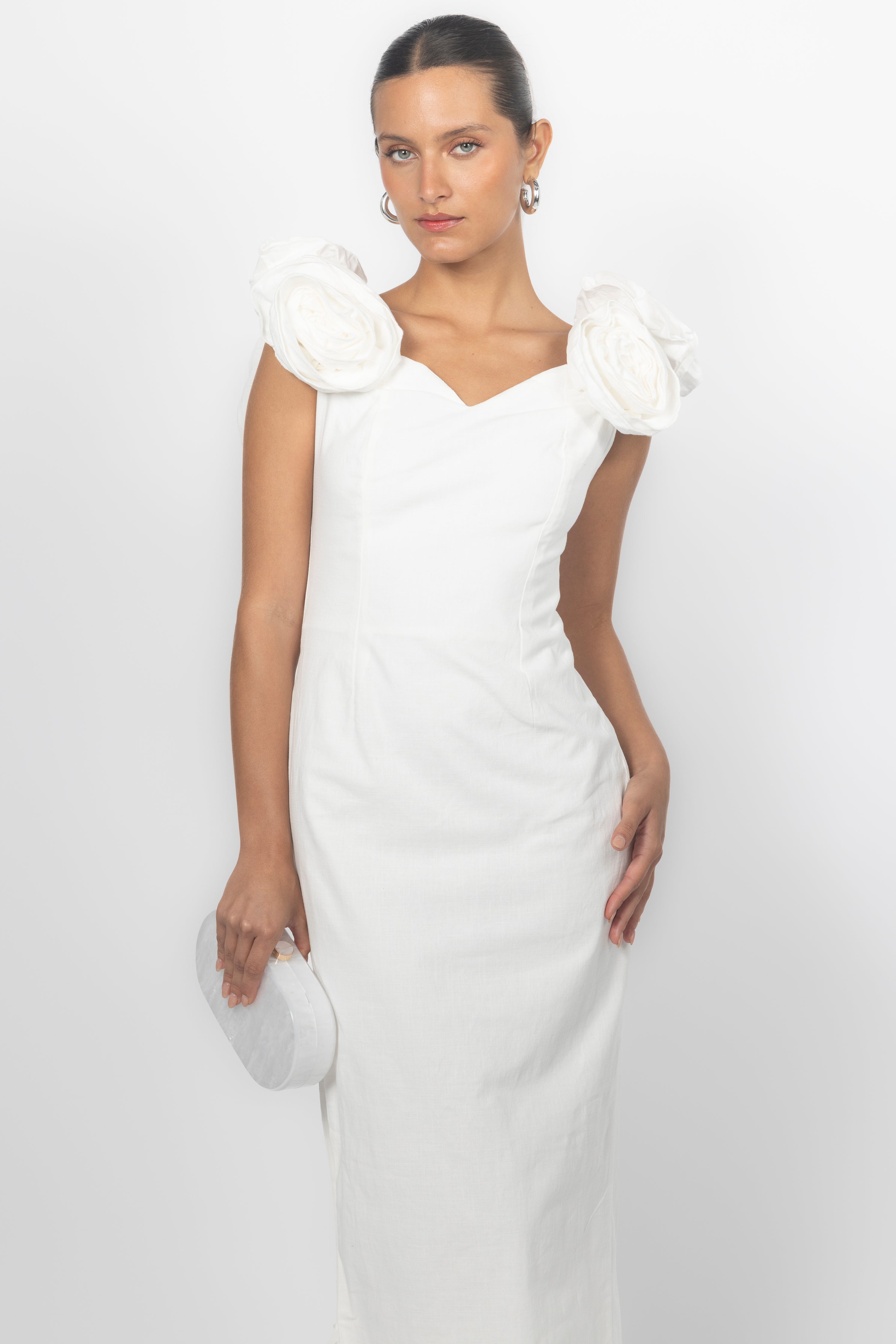 FLEUR WHITE DRESS