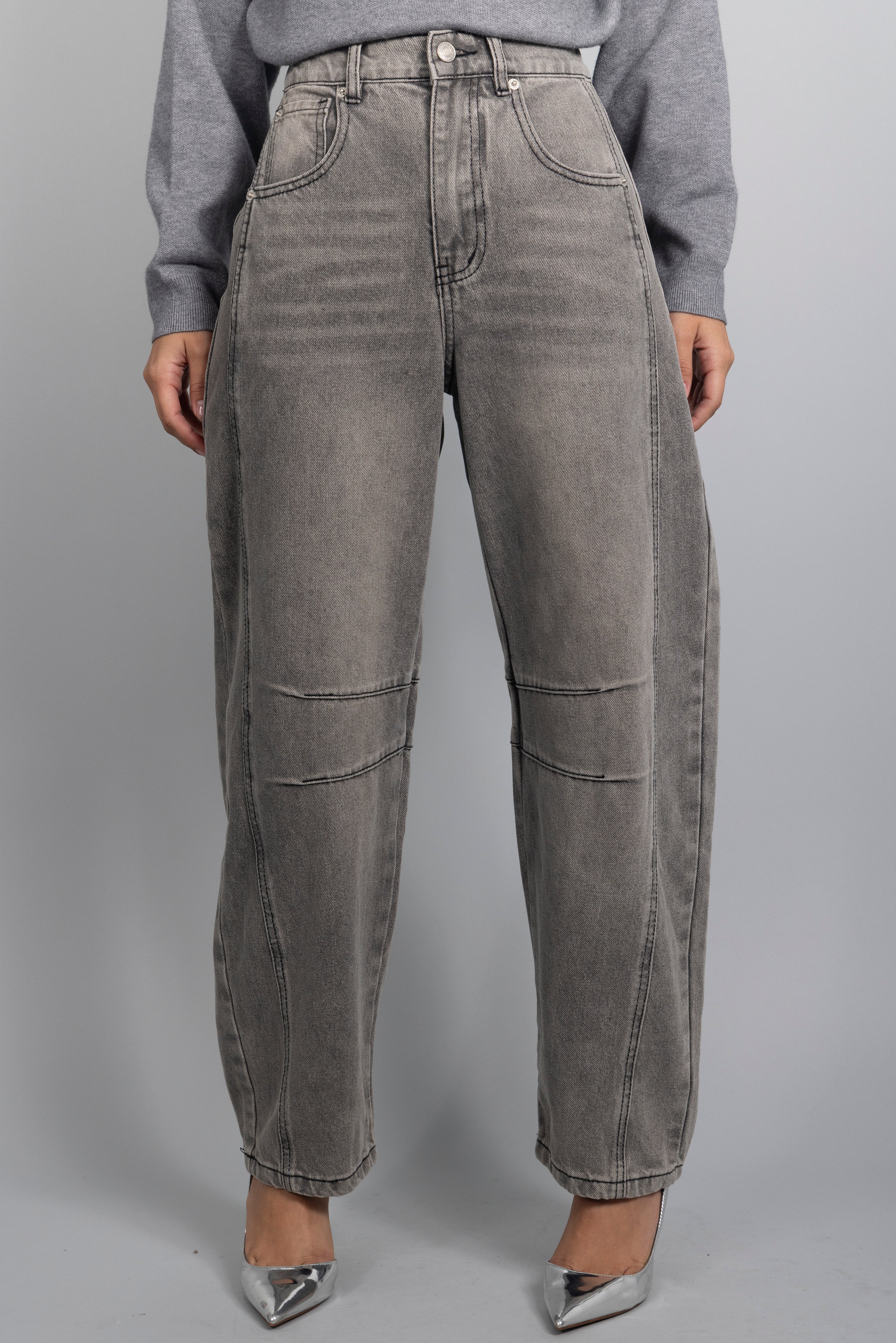 GREY BUBBLE DENIM