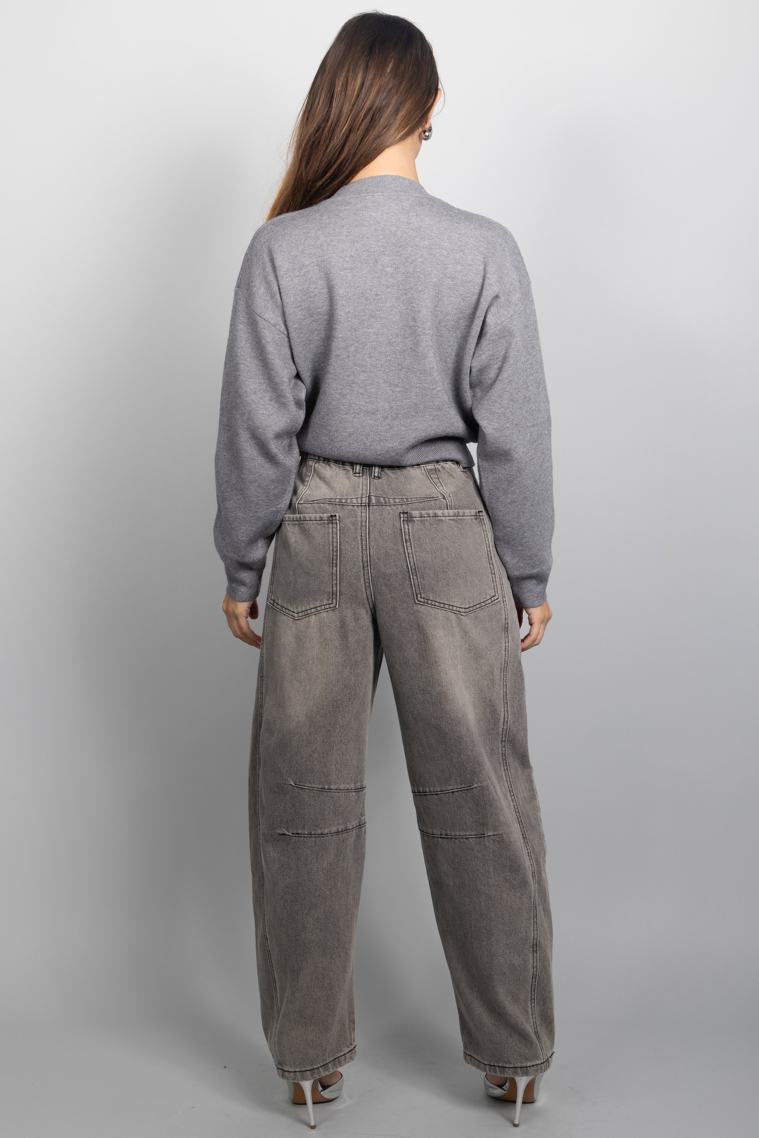 GREY BUBBLE DENIM