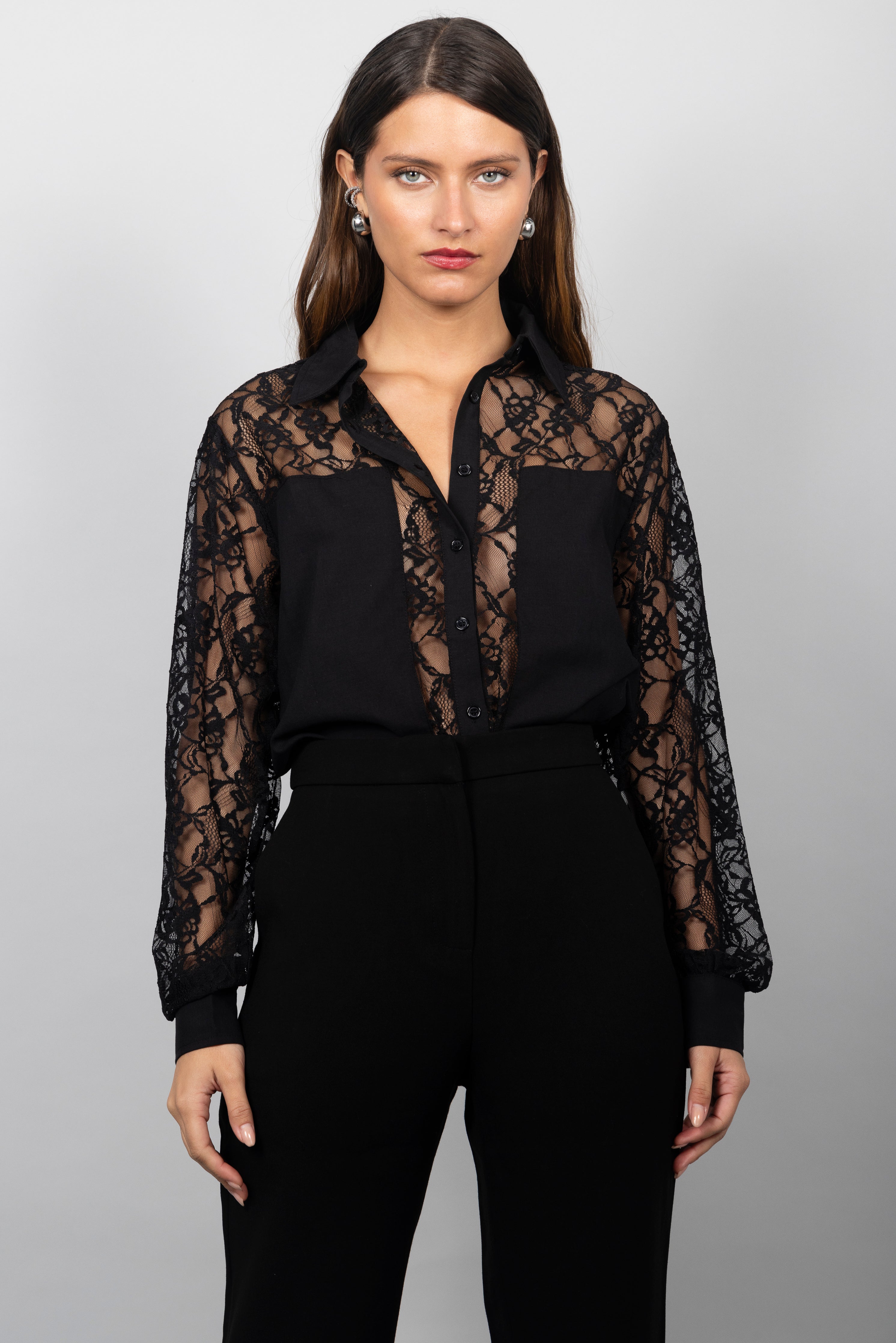 LACE SHADOW BLOUSE