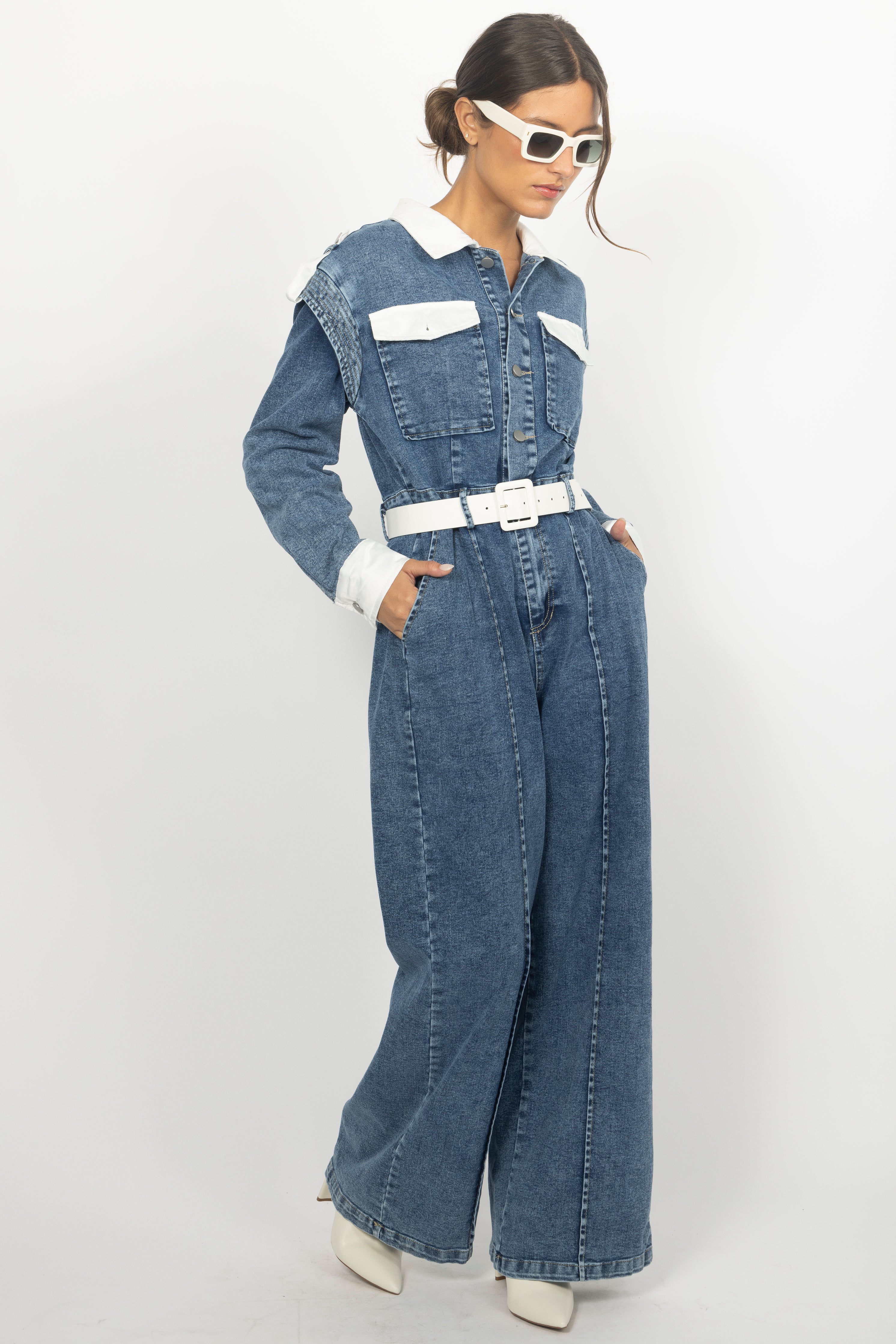 LOTTIE DENIM JUMPSUIT