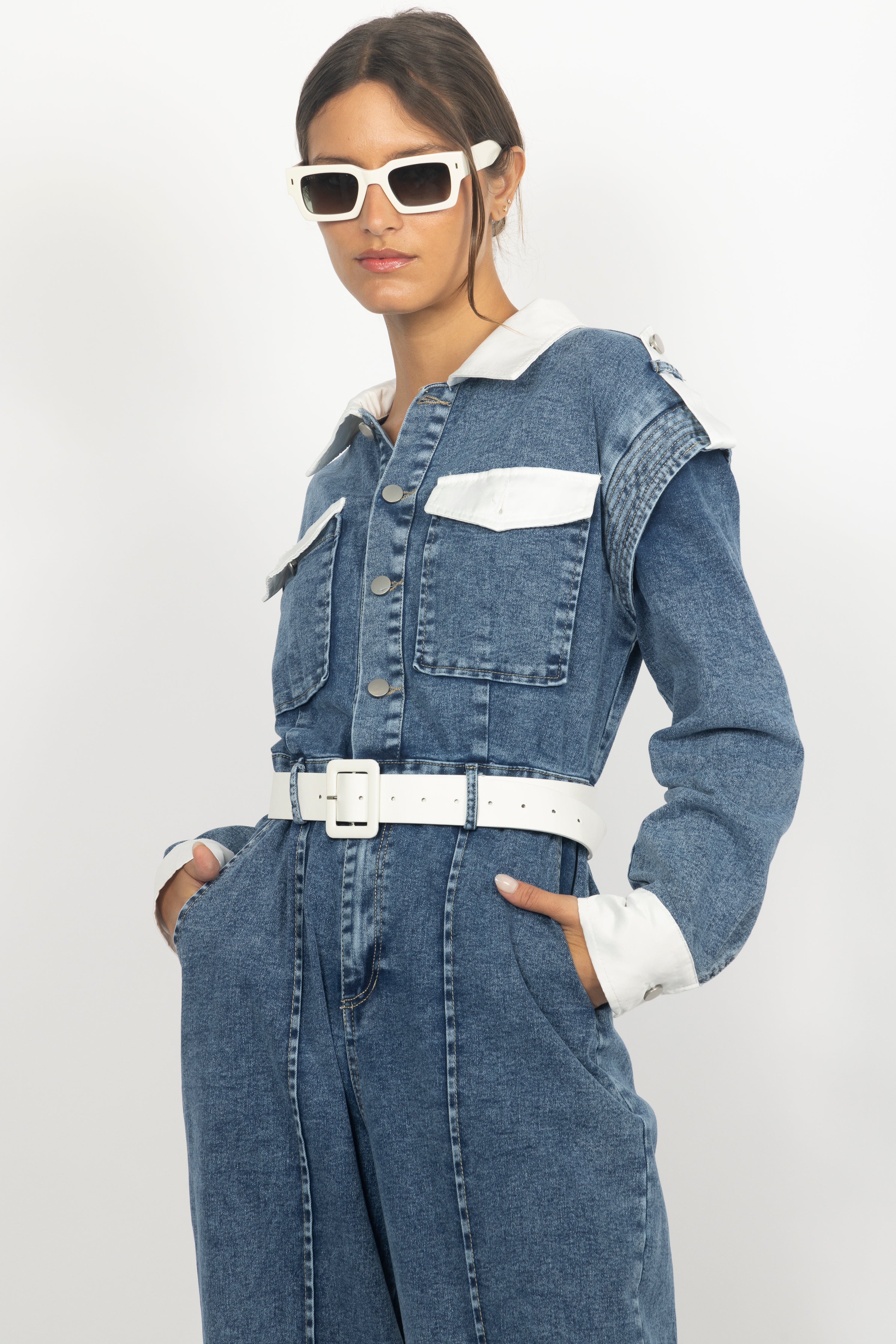 LOTTIE DENIM JUMPSUIT