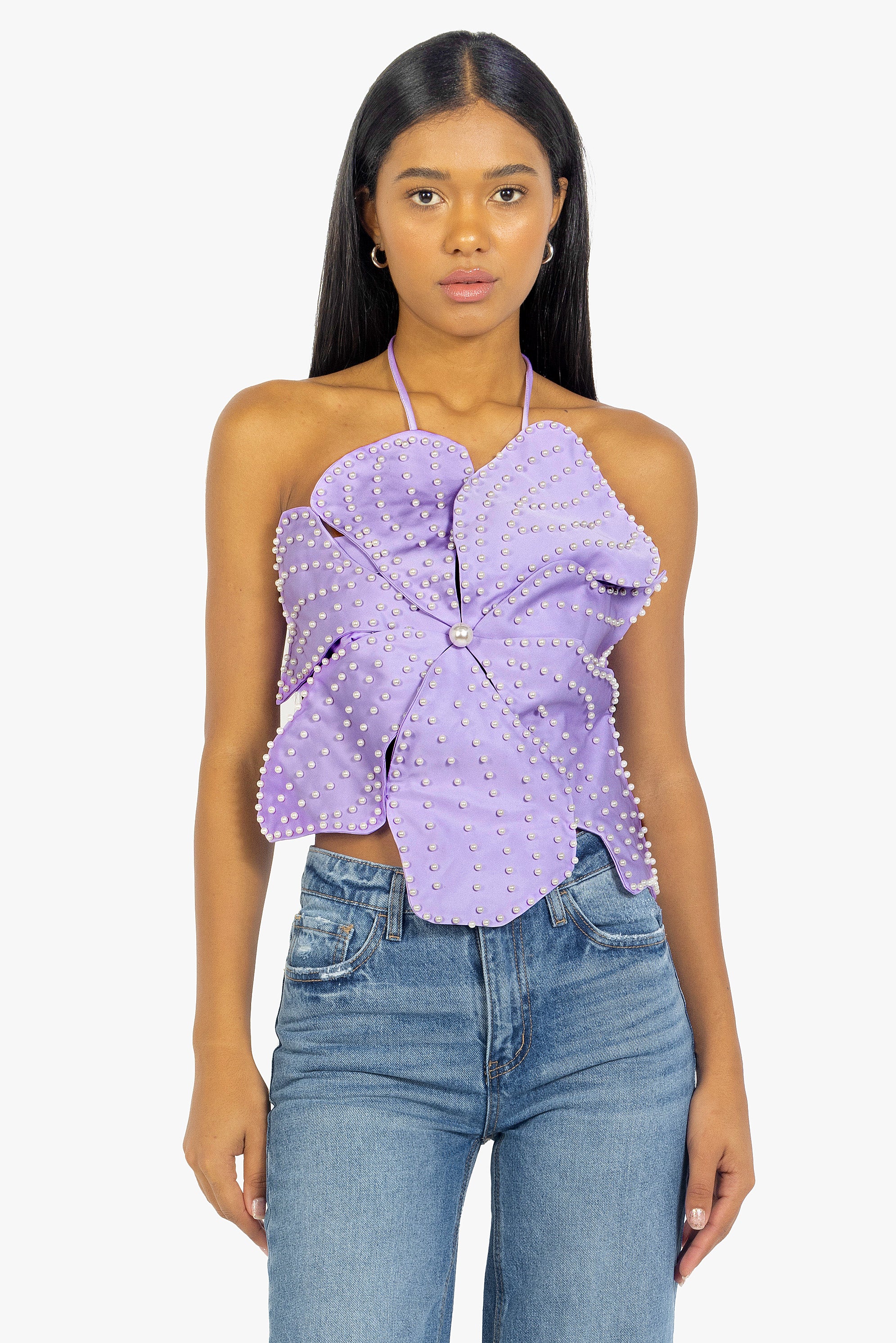 LILAC PEARLS FLOWER TOP
